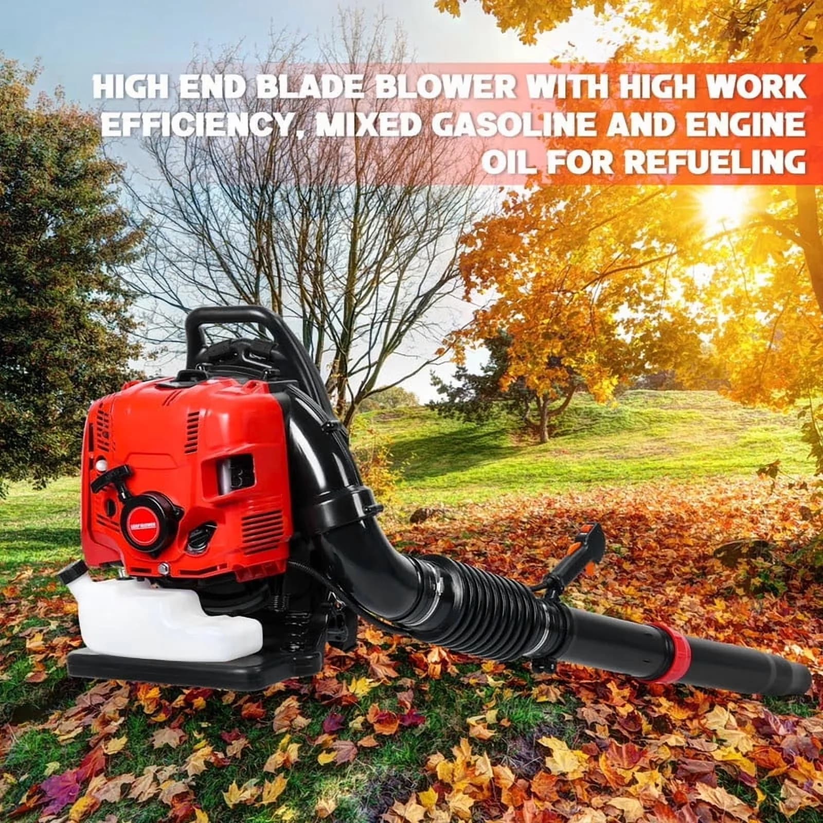Durable Leaf Blower with Air Volume and Wind Speed, Item Name: Leaf Blower, Powerful 4 Cycle Engine - Model C40637