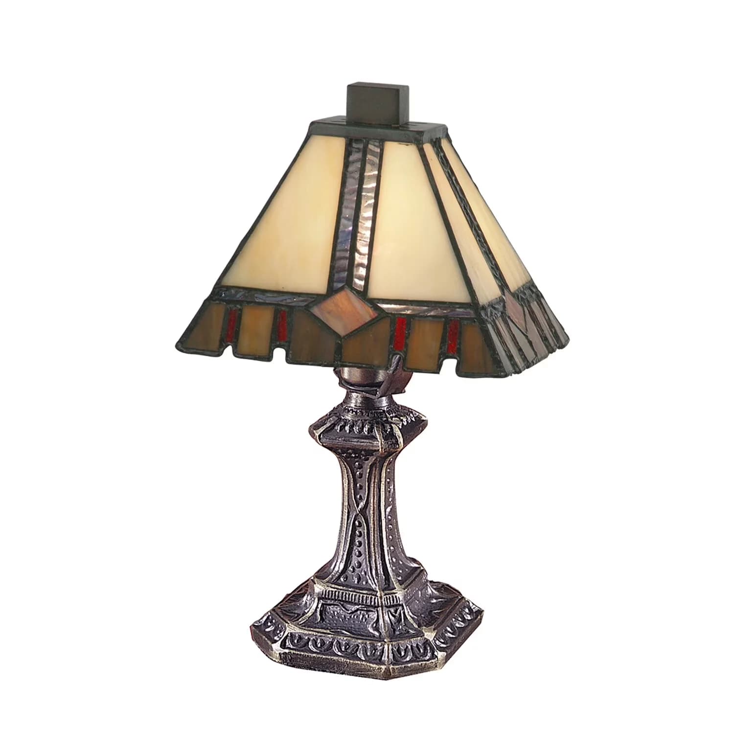 Efficient Table Lamp with Incandescent, Accent Lamps, Energy Efficient - Metal Black, Brown, Red, Multicolor Model 546DF8