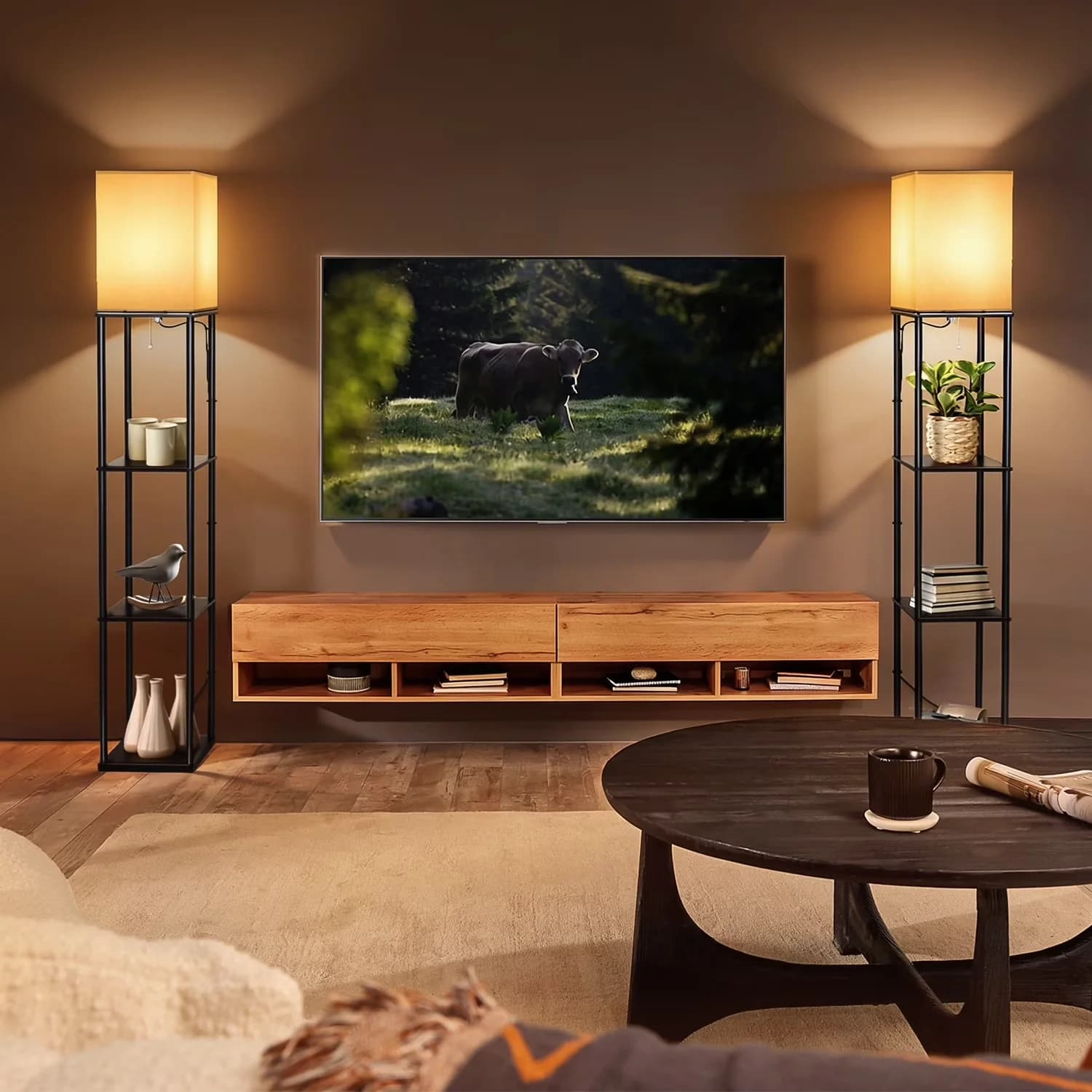 Professional Lamp with LED, Modern, Energy Efficient - Metal Black for Living Room, Bedroom Model 92D2FE