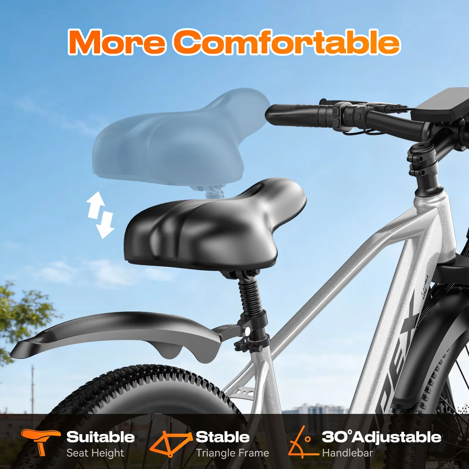 Electric Bike Innovative with Battery, 1200W, 48V - Industrial Grade Model CDA3AF