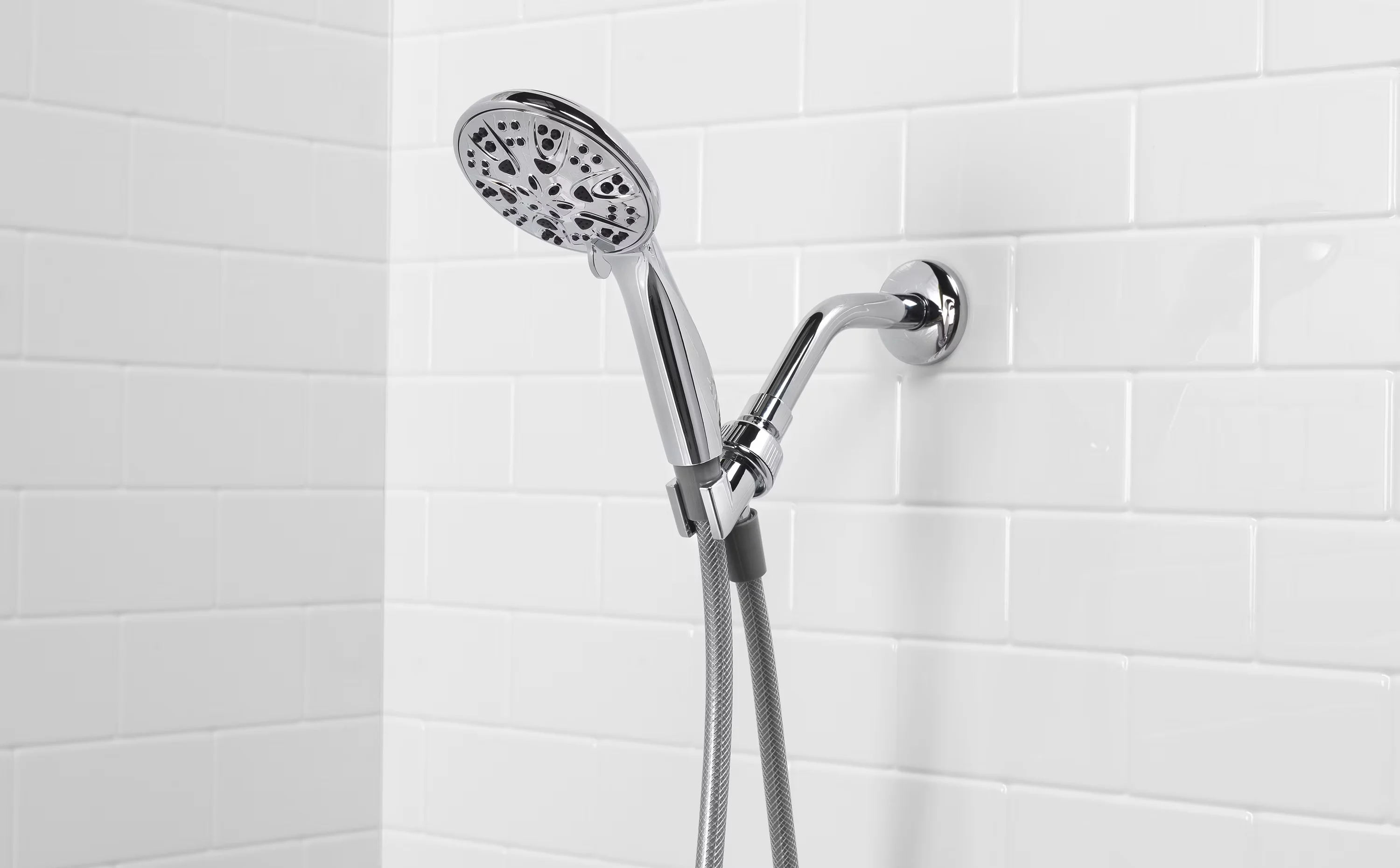 Versatile Shower Head with Handheld, Chrome Finish, 5 Setting Handheld Showerhead 1.8 GPM - Chrome Model BD5D08