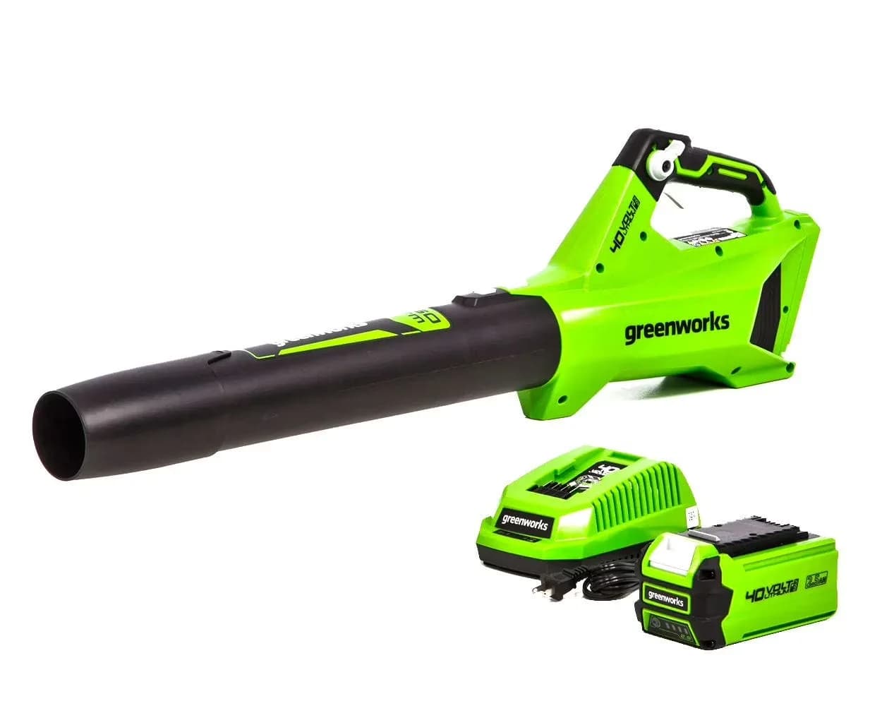 Leaf Blower Stylish with Battery, 40V, 40V 120 Mph at 450 Cfm Axial - Commercial Quality Model 15372A