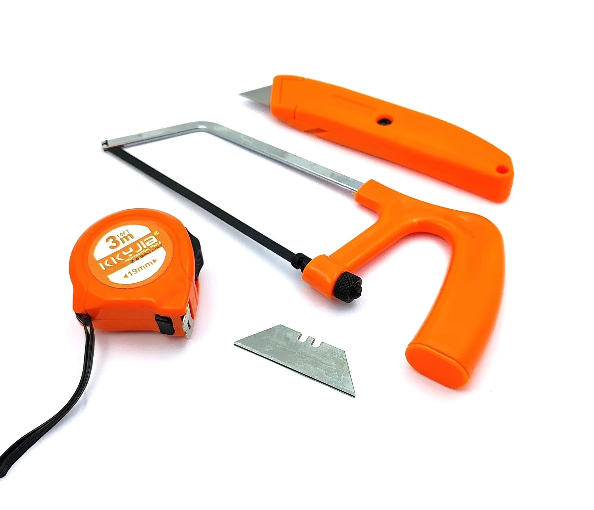 Hand Tool Set Professional with Precision, Magnetic, 1 Pc x Mini Hacksaw Saw - Orange Model 578B92