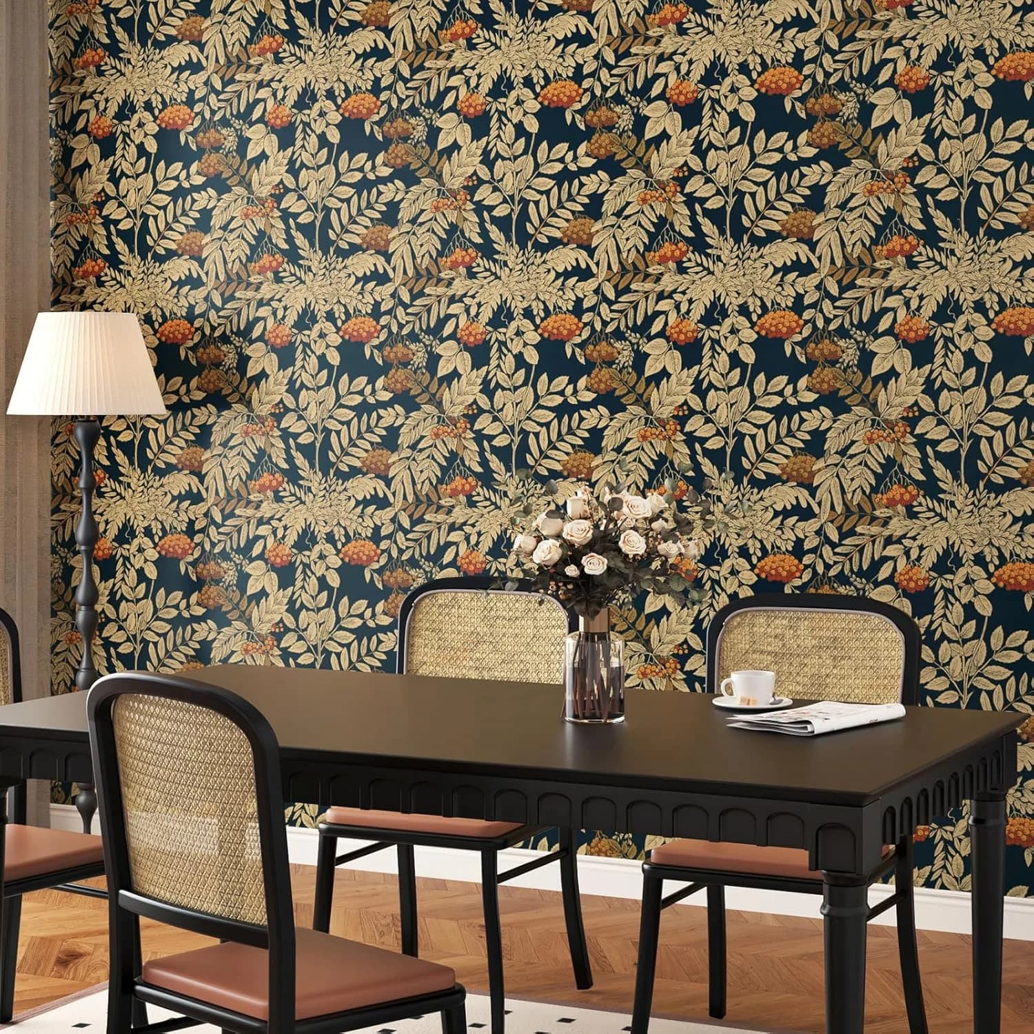 Essential Wallpaper with Waterproof, Easy To Clean - Vinyl Brown - Universal Fit Model 1015BB