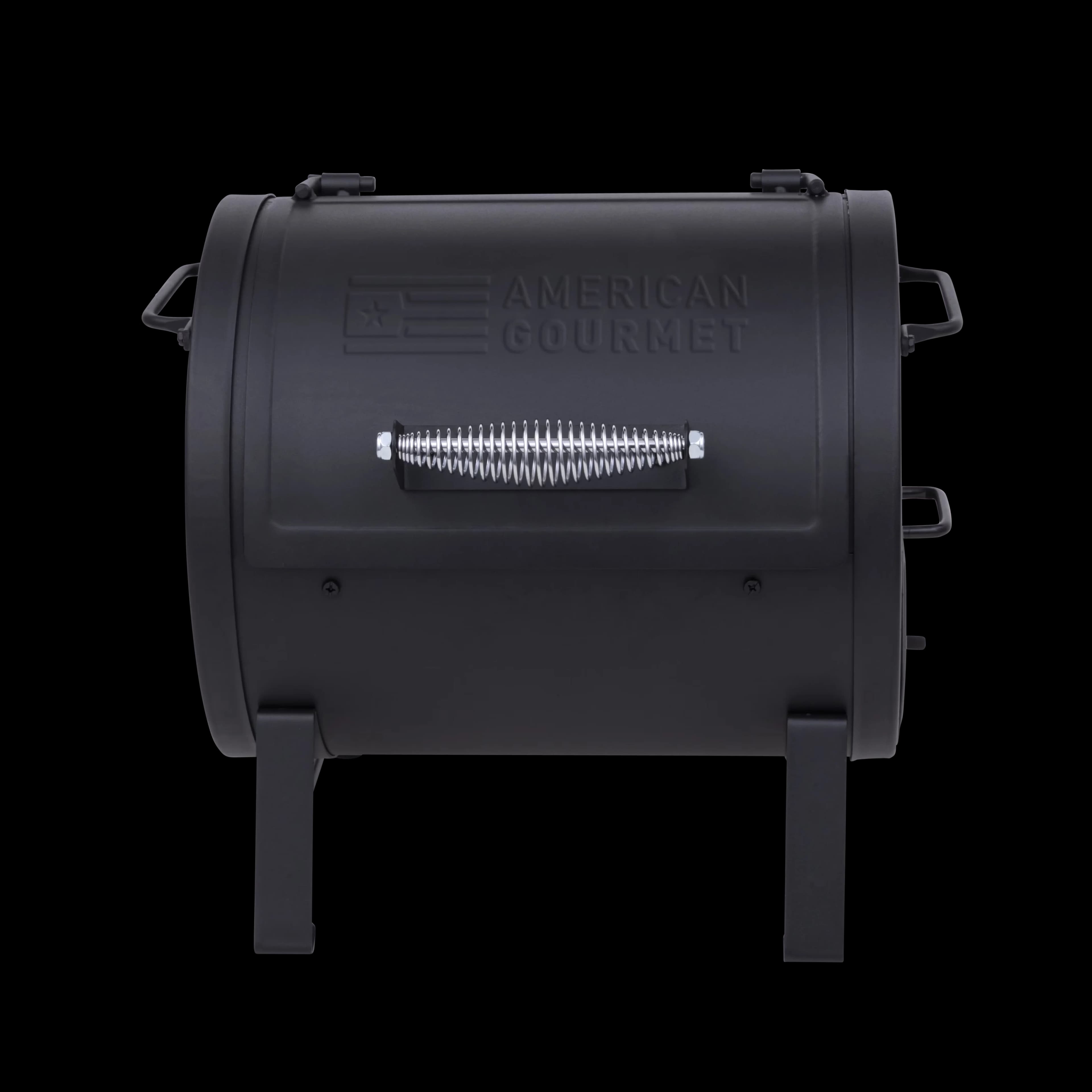 Premium Smoker with Portable, Side carrying handles for easy transport - Black Cast Iron Model 3C0C71