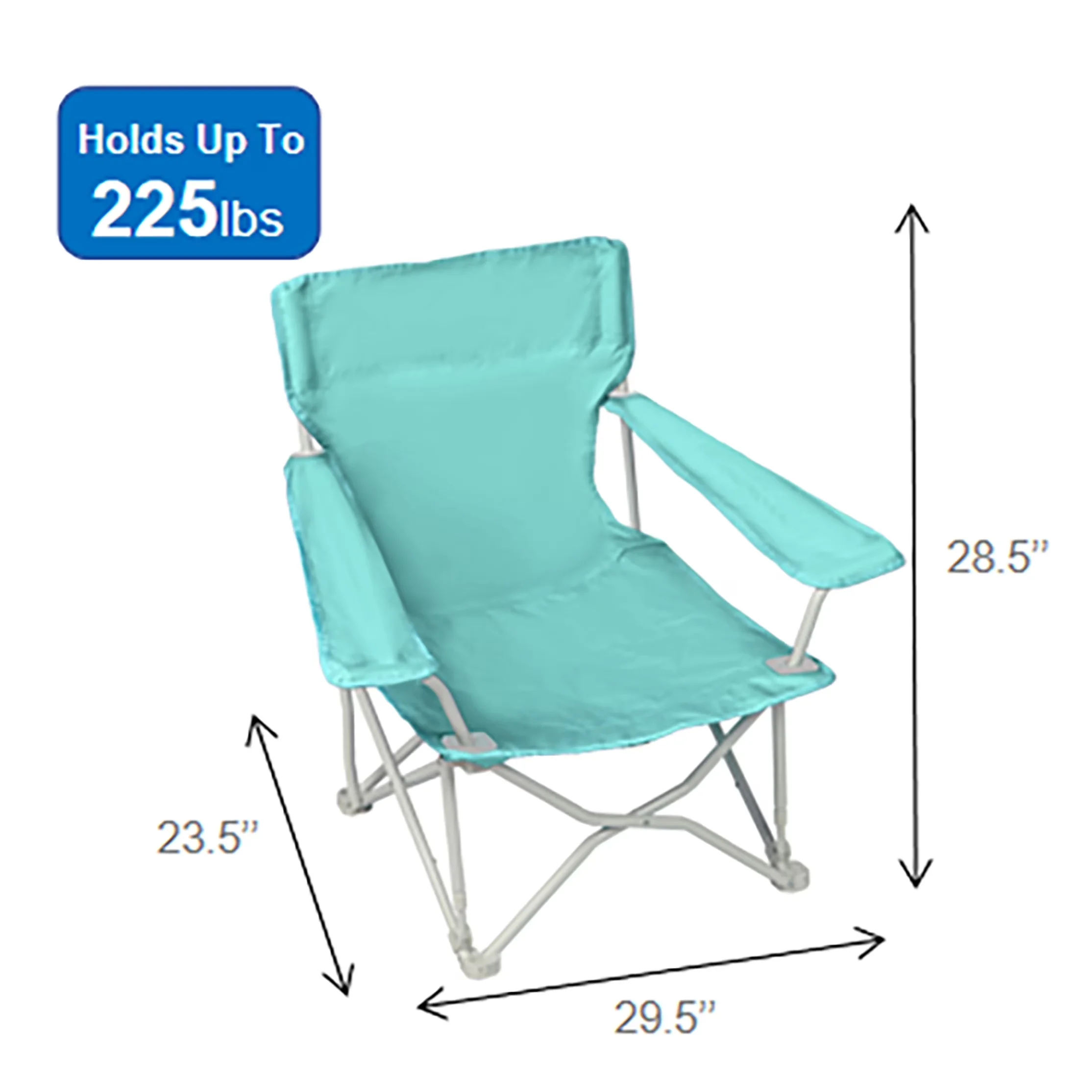 Patio Chair Versatile with Weather-Resistant, Rust Resistant, Folding - Blue Model A41821