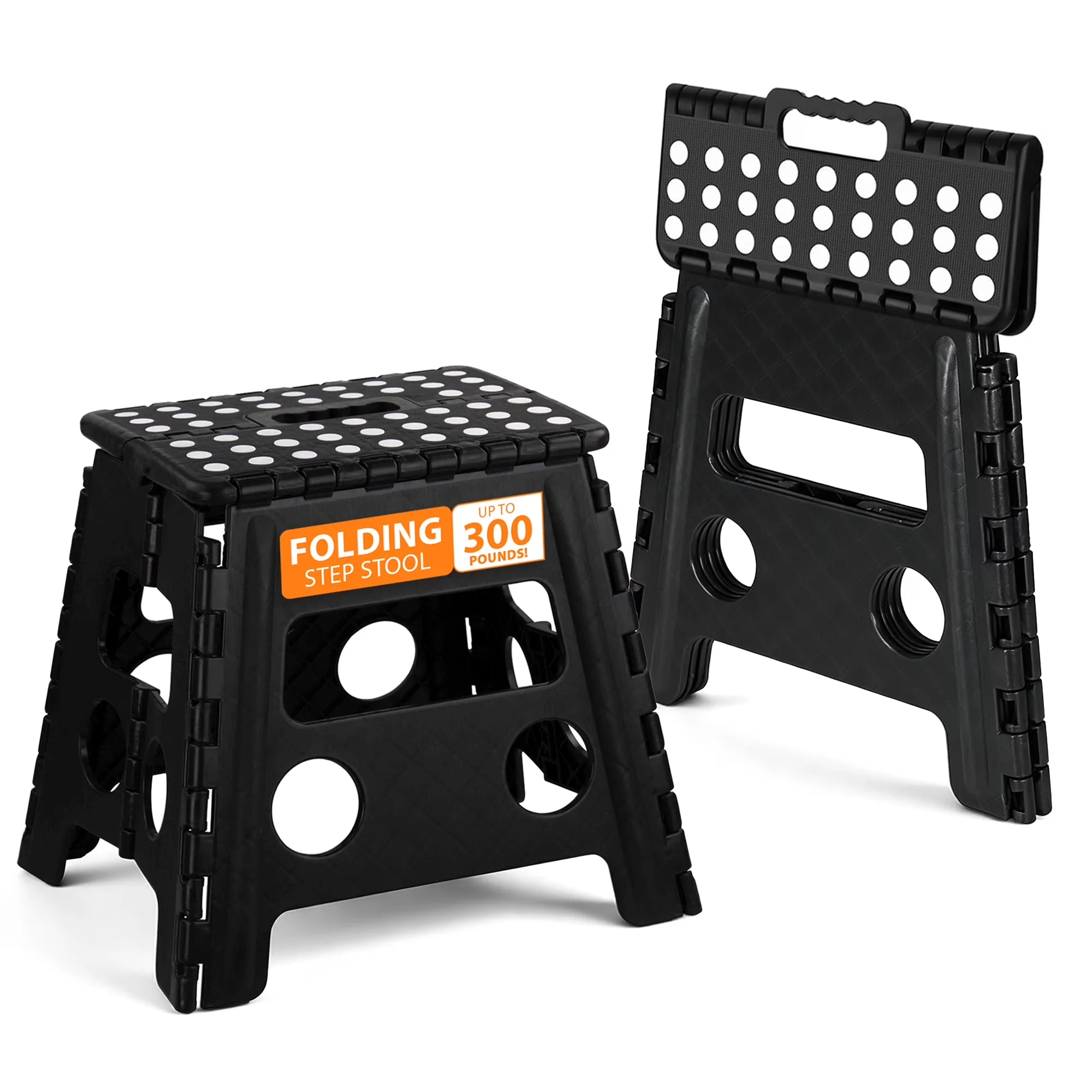 Reliable Ladders And Step Stool with Foldable, Folding - Black Plastic Model 466320