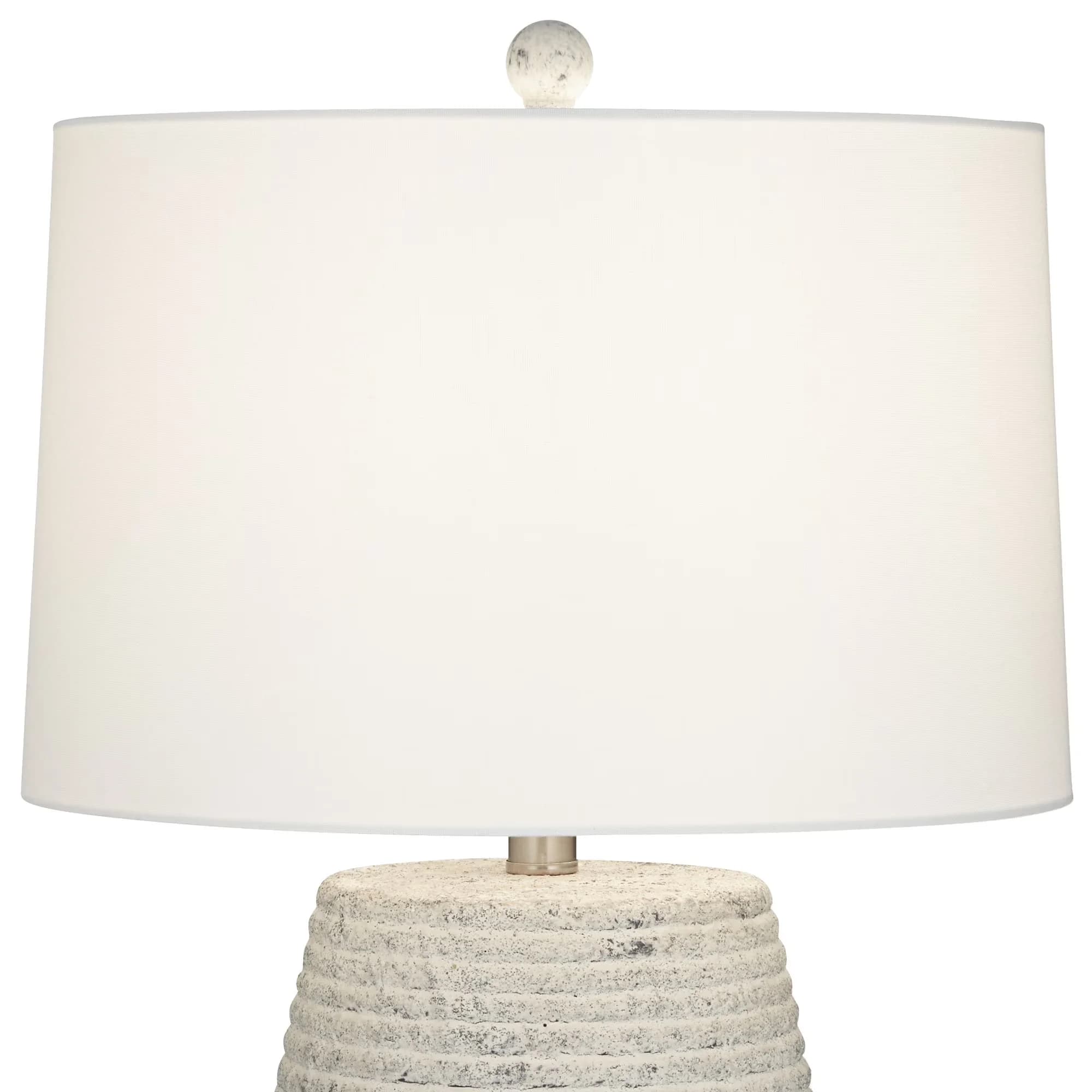 Table Lamp Compact with Incandescent, Transitional, Accent Lamps - Ceramic Gray Model CED823