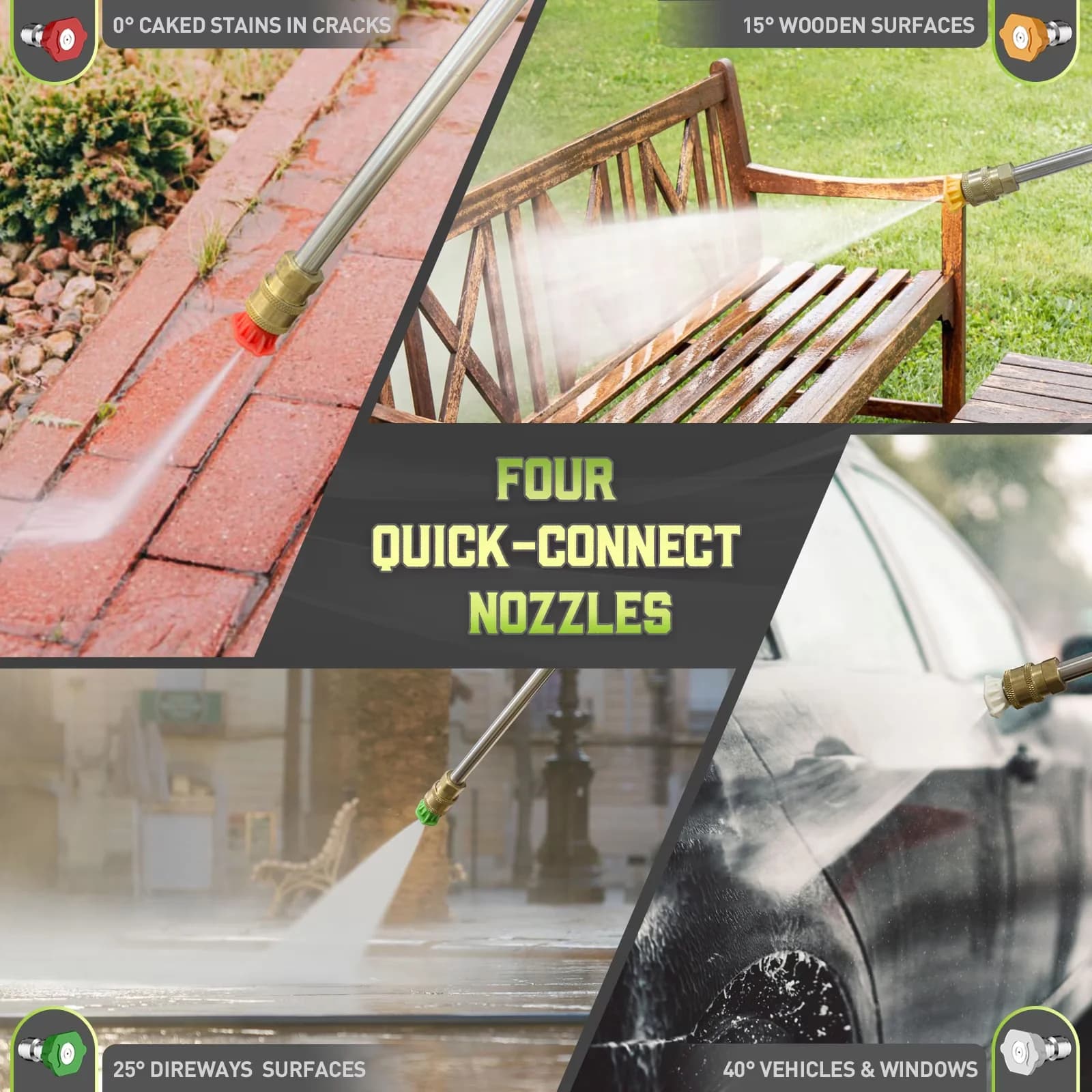 Compact Pressure Washer with 4200 PSI 2 GPM Electric, Premium Jet Cleaner Featuring 25FT Hose for Car, Rv - Model 37E6E6