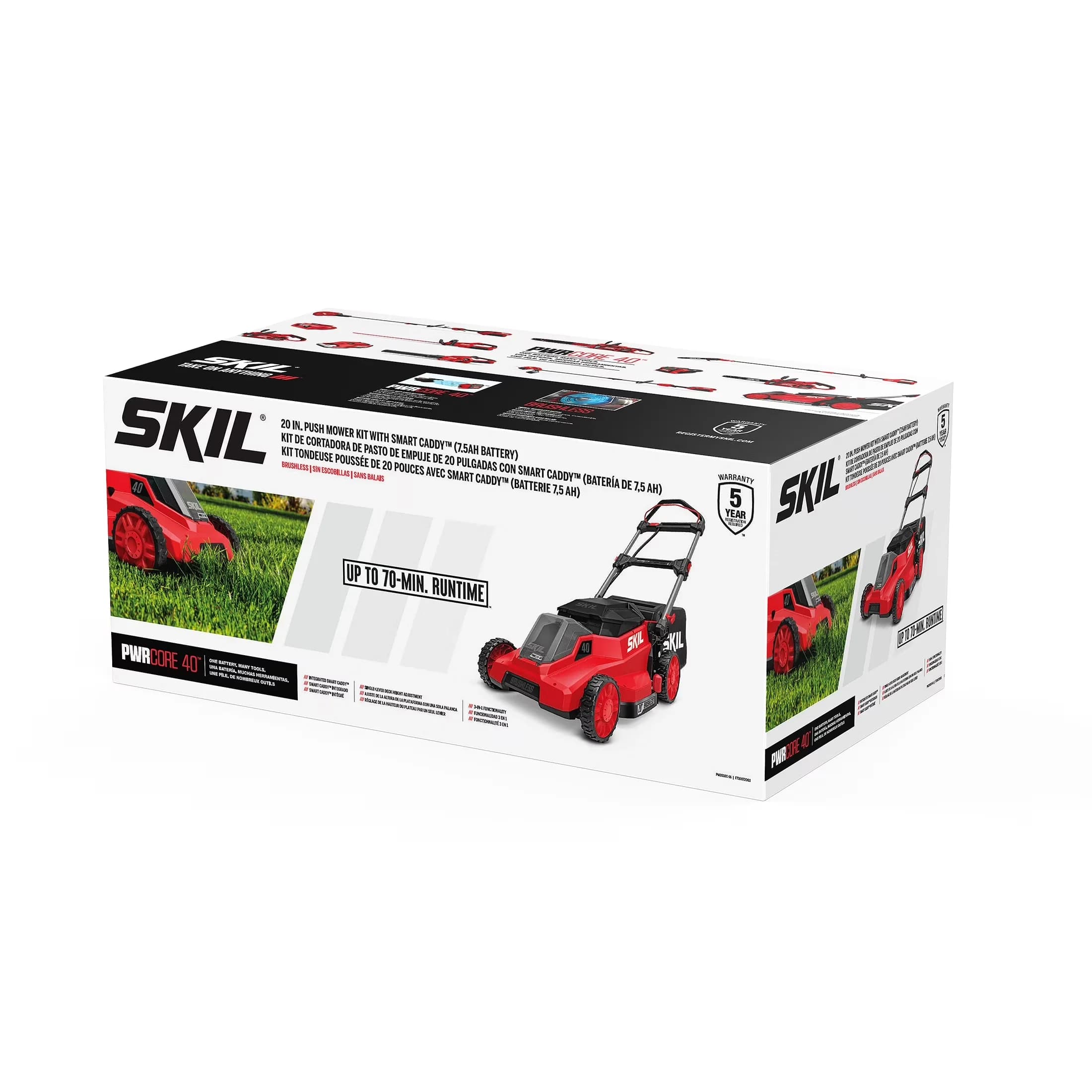 Essential Push Mower with Battery, 150W, 40V - Red - Universal Fit Model 5D0816