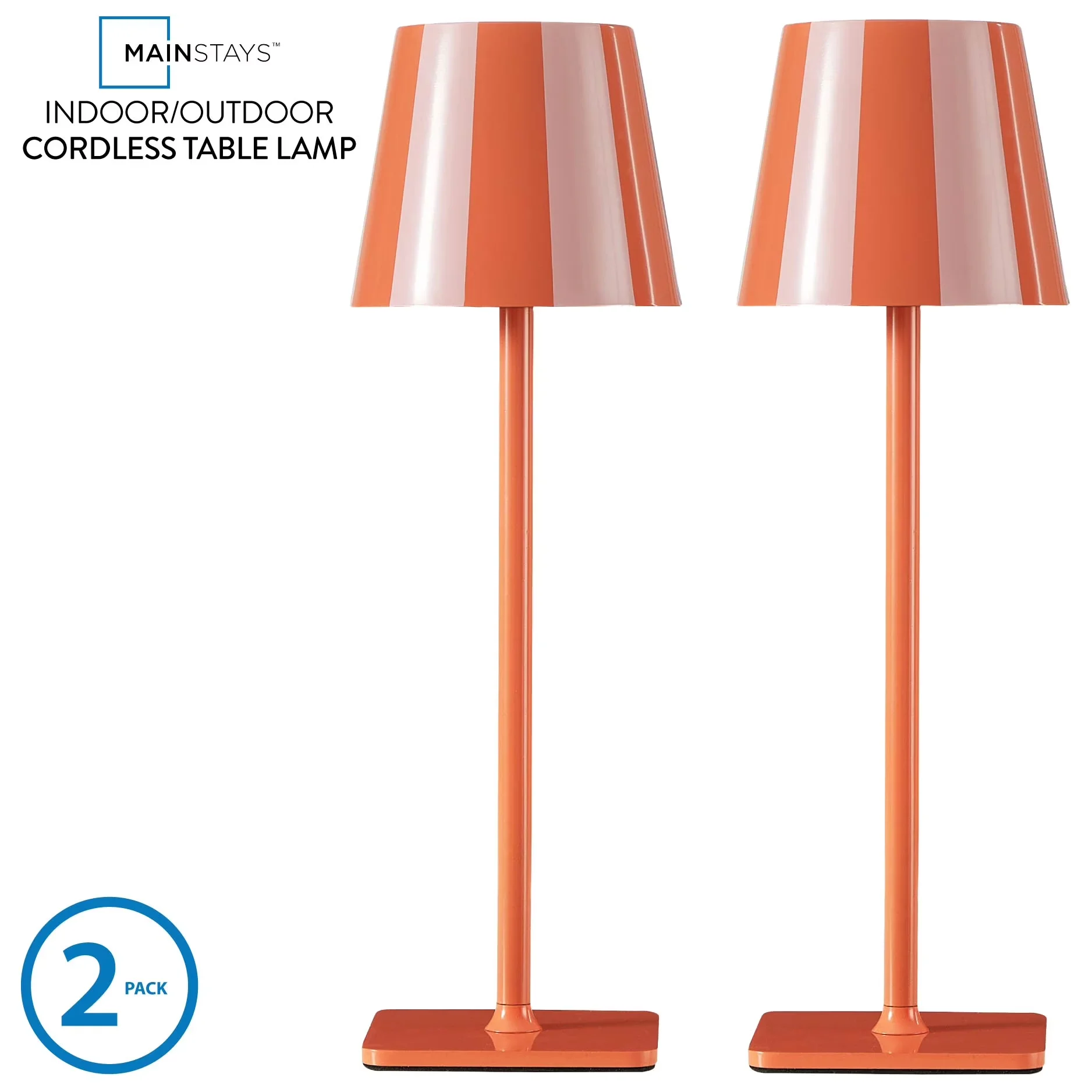 Classic Table Lamp with LED, Contemporary, Touch Sensor - Metal Orange Model 0703AC