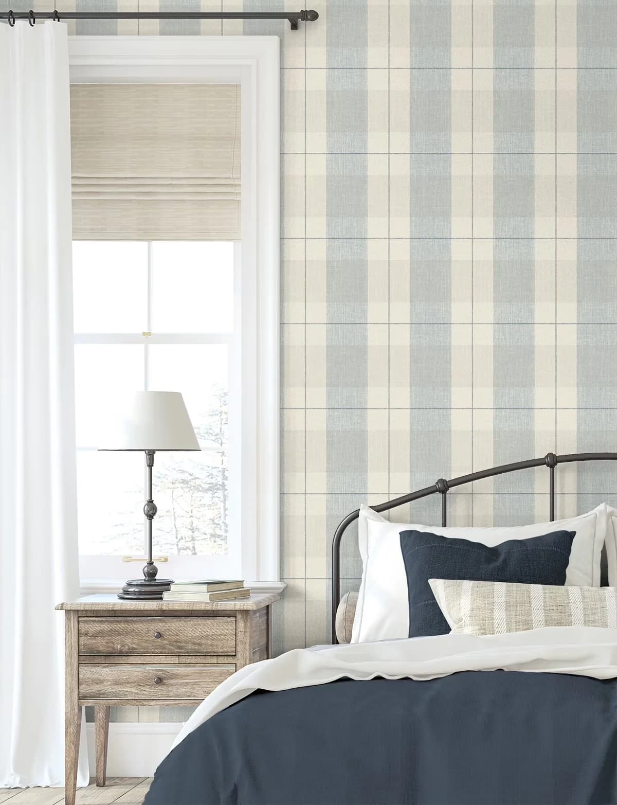 Essential Wallpaper with Removable, 20.5 in. W. x 18 ft. L. Roll - Vinyl Beige Model A5AA6B