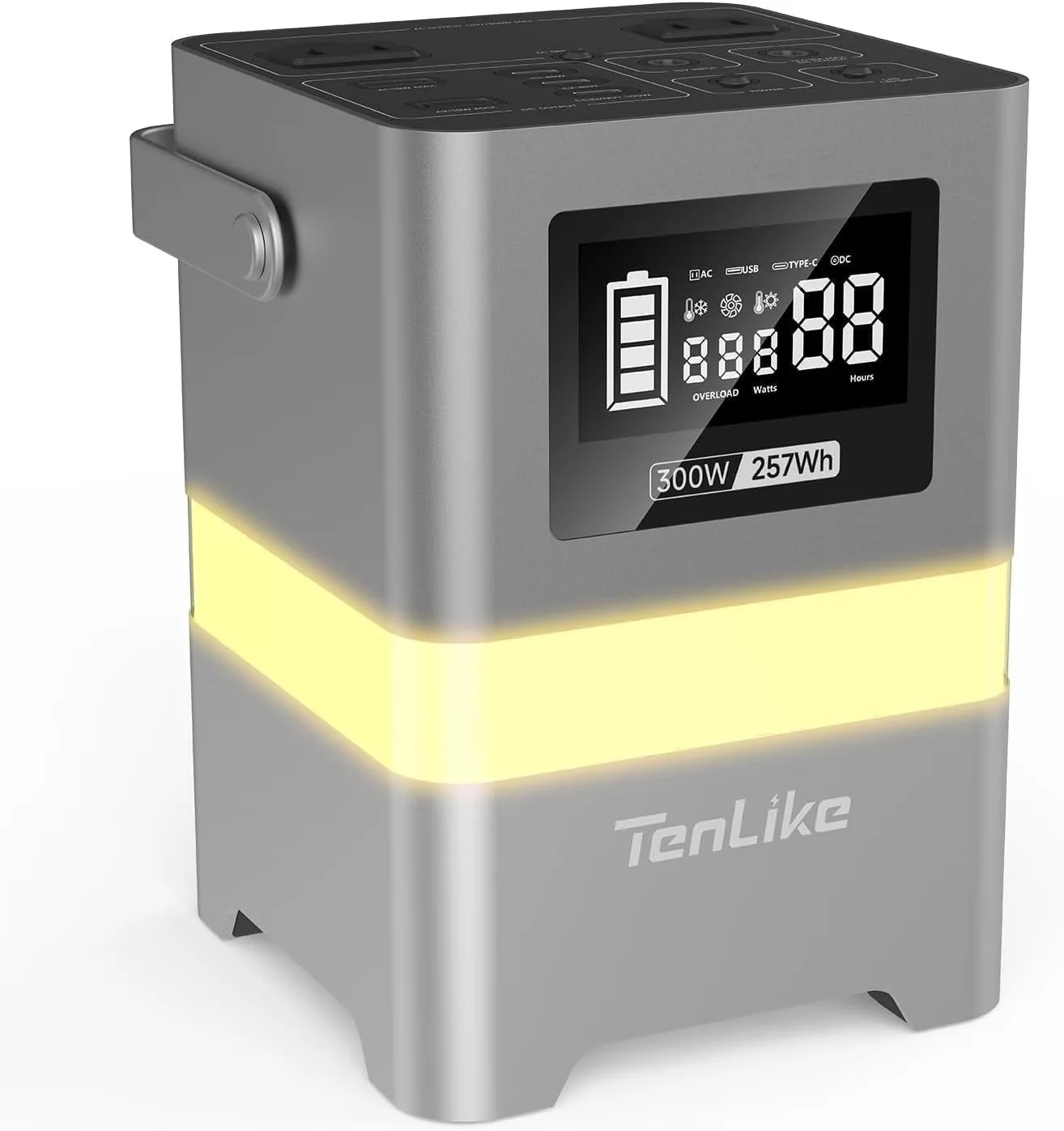 Innovative Generator with LED, 300W, 120V for Camping, Home - Durable Build Model B1D0D6
