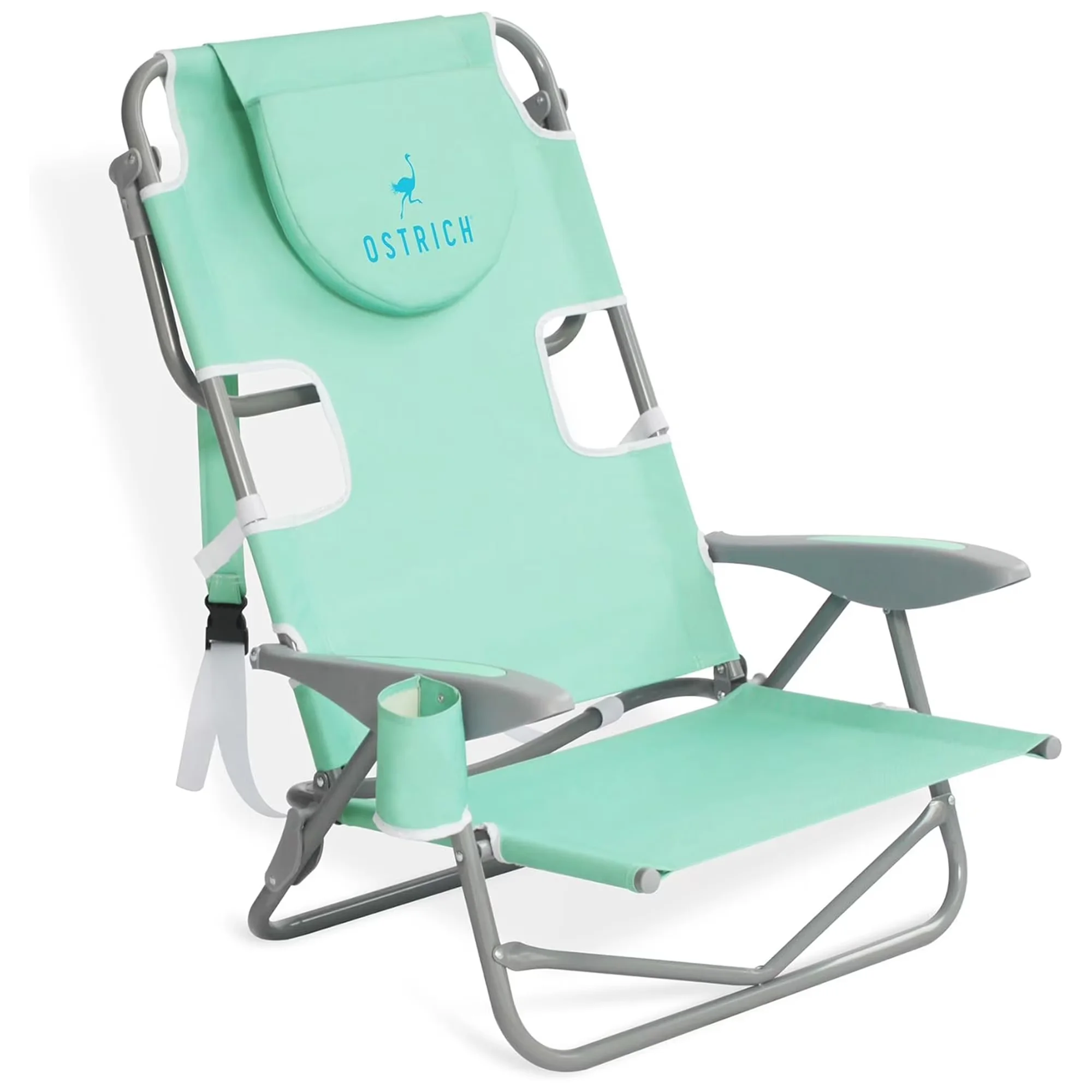 Efficient Beach Chair with Adjustable, Face Hole, Teal - Blue Heavy - Reliable Performance Model ABCB2B