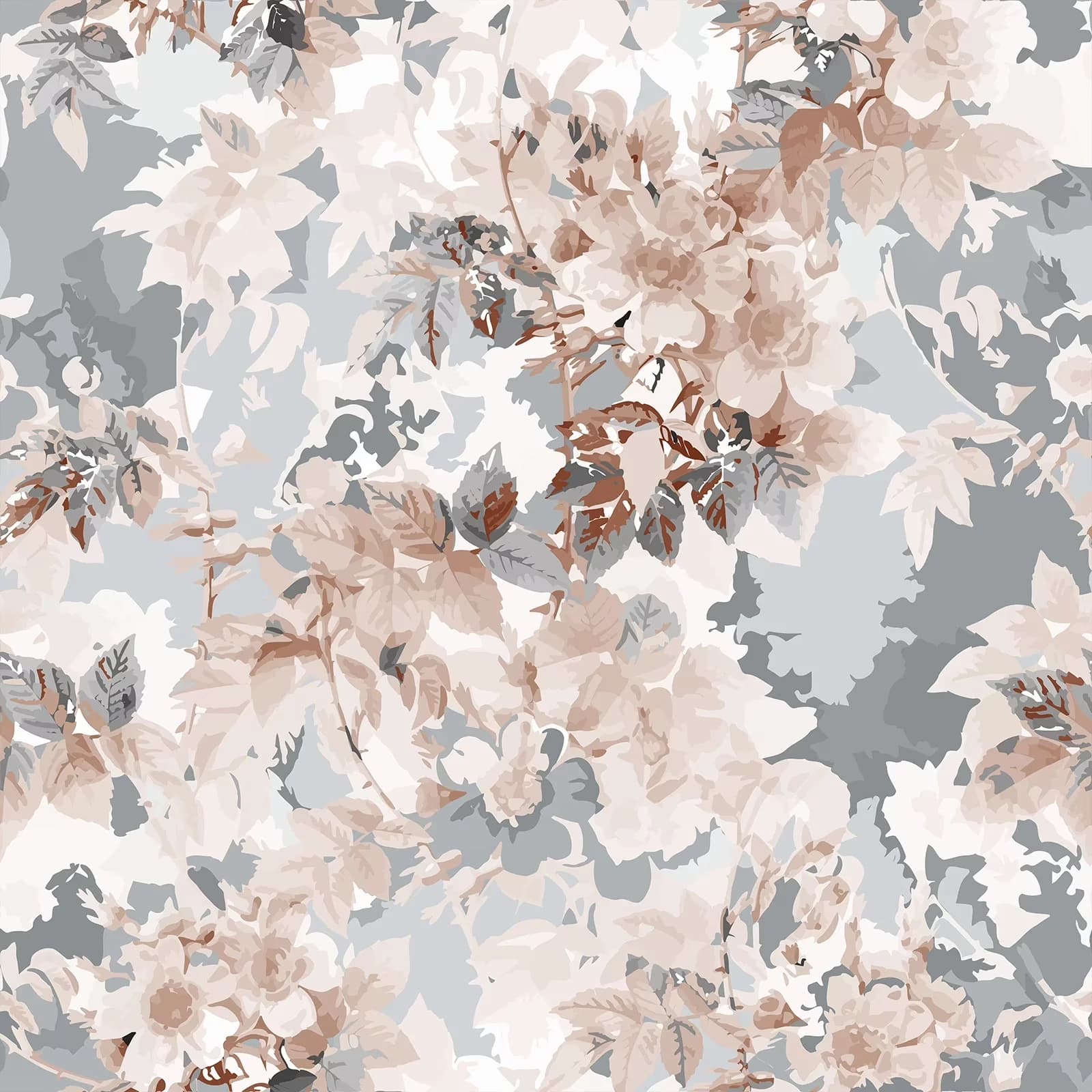 Classic Wallpaper Wall Decals Wall Covering with Waterproof - Grey Pink Vinyl Model 06643B