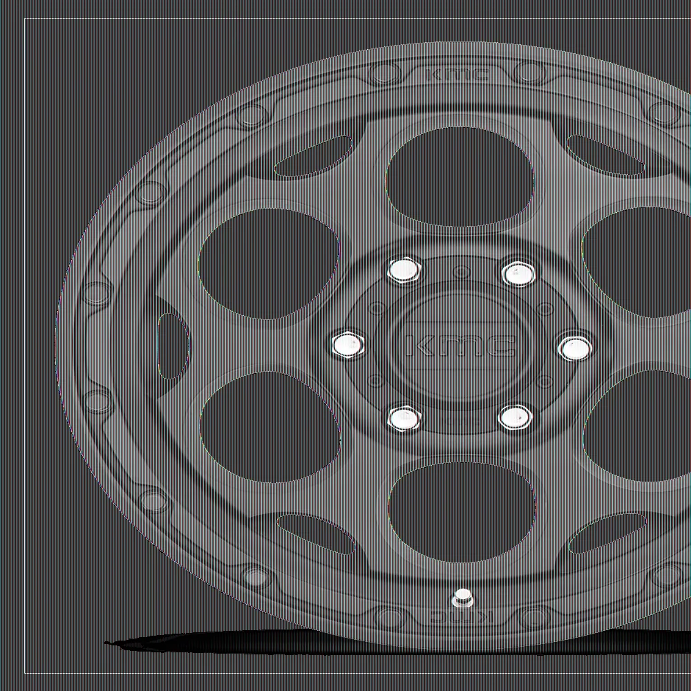 Stylish Wheels And Rim - Black Aluminum KM541 - Premium Collection Model 7AF00B