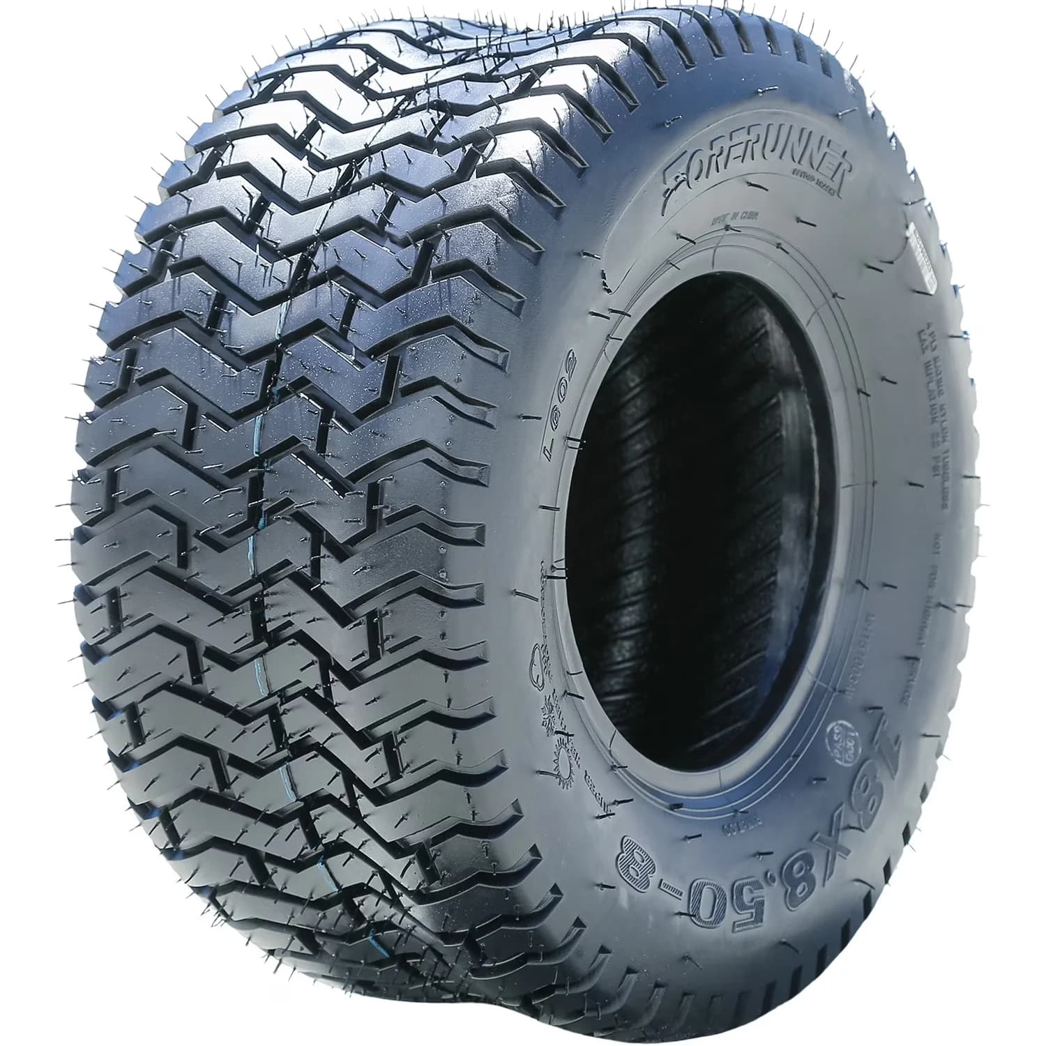Efficient Lawn Mower Tire with All-Weather, Low Maintenance, Wet Or Dry - Black Model 57F5BB