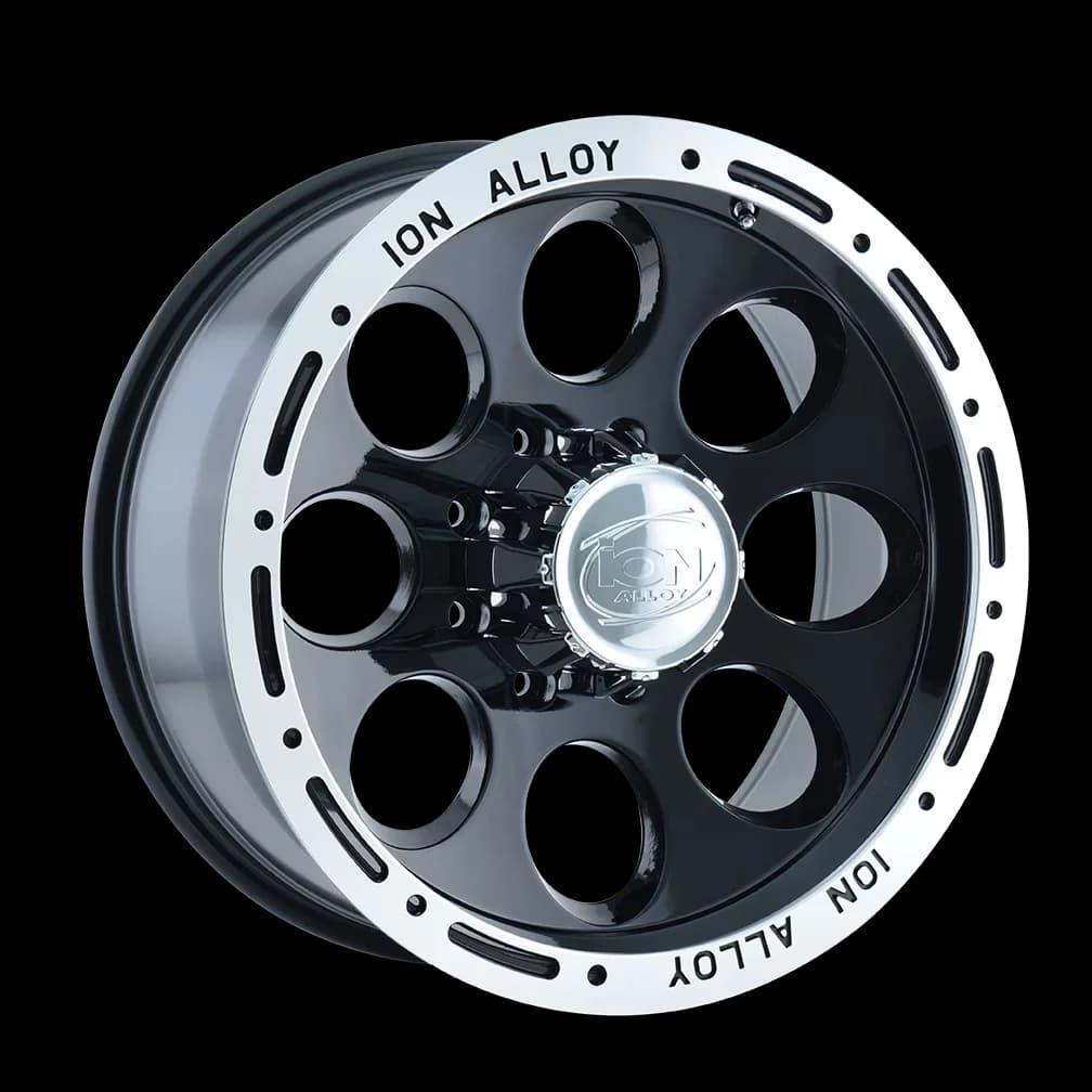 Wheels And Rim Modern with 174 (174) GLOSS BLACK MACHINED - Aluminum 16X8 Model 72E729