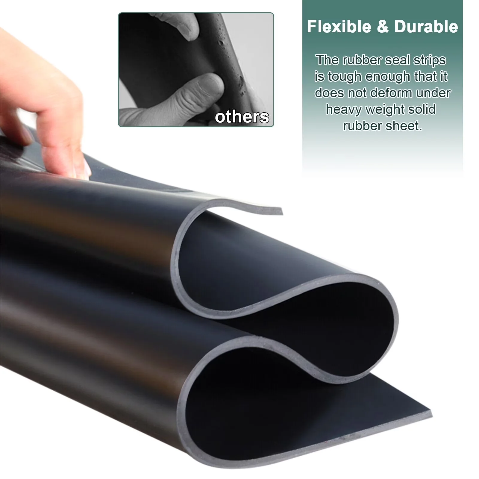 Stylish Building Material with Crafts, Sealing, Anti-Vibration - Neoprene Rubber Black Model FE7070