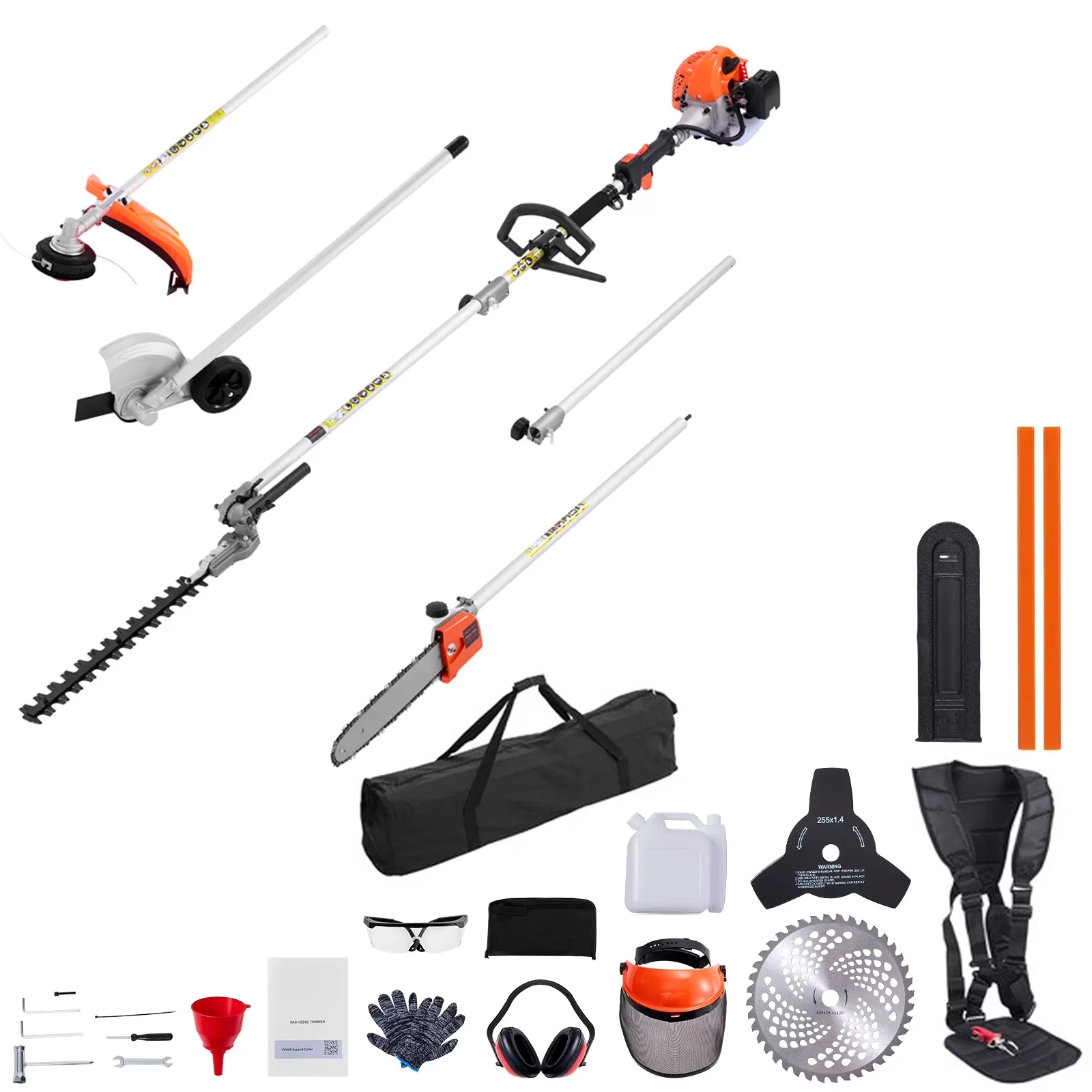 Stylish String Trimmer with Edger Conversion Capable, Extension Pole - Multicolor Model 902B6E