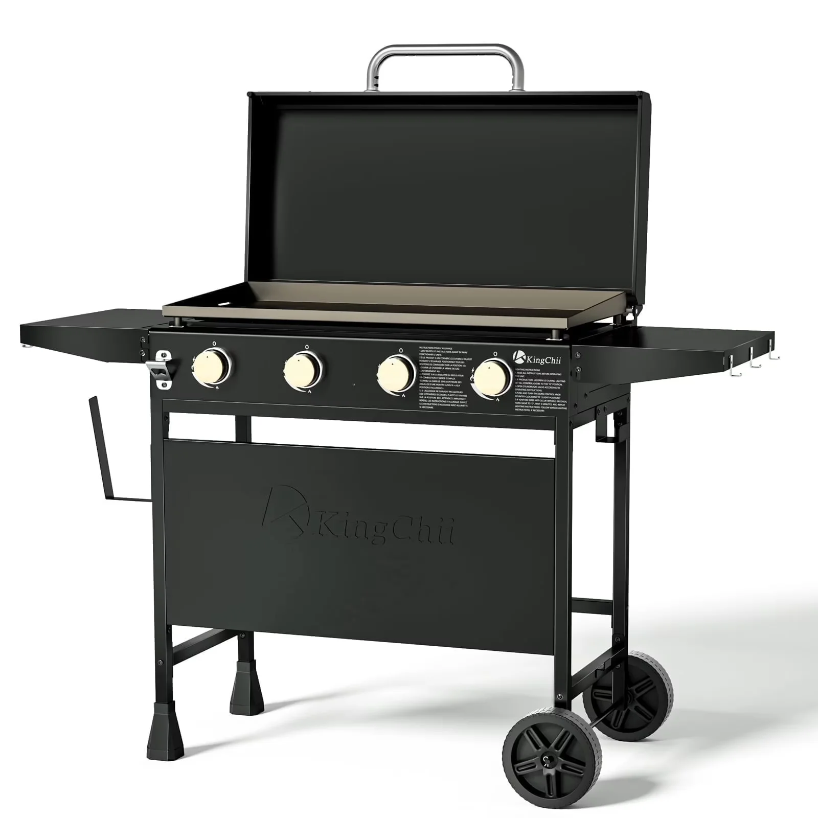 Gas Grill Classic with Storage Rack, Portable, Hard Cover - Metal Burner Model 3B470A