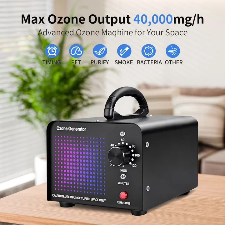 Reliable Air Purifier with Variable Speed, Ozone Generator: 40000mg/h Ozone Machine - Model DDB89A