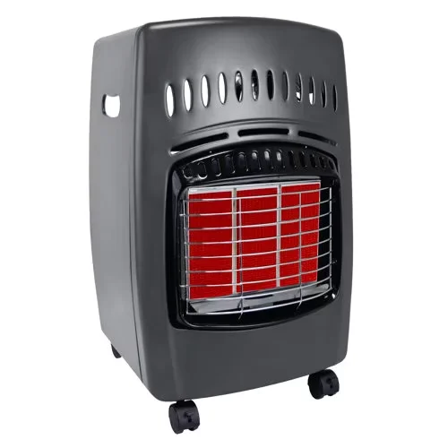 Modern Portable And Electric Space Heater with Adjustable, BTUs: 6,000 / 12,000 / 18,000 - Black Model F8CA28