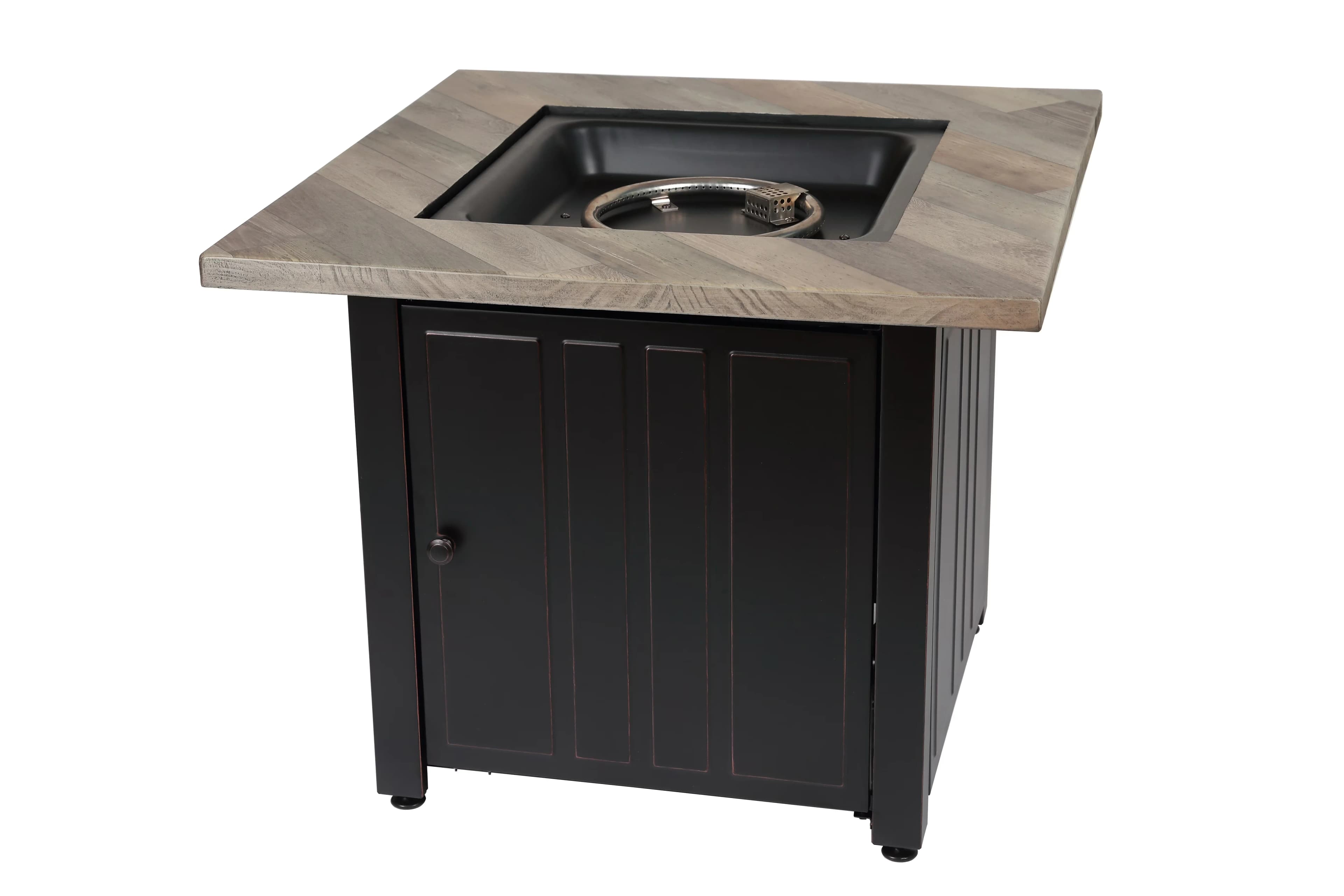 Reliable Outdoor Heating with Portable, Fire Glass and Cover - Bronze Steel, Cement, Glass Model 81B954
