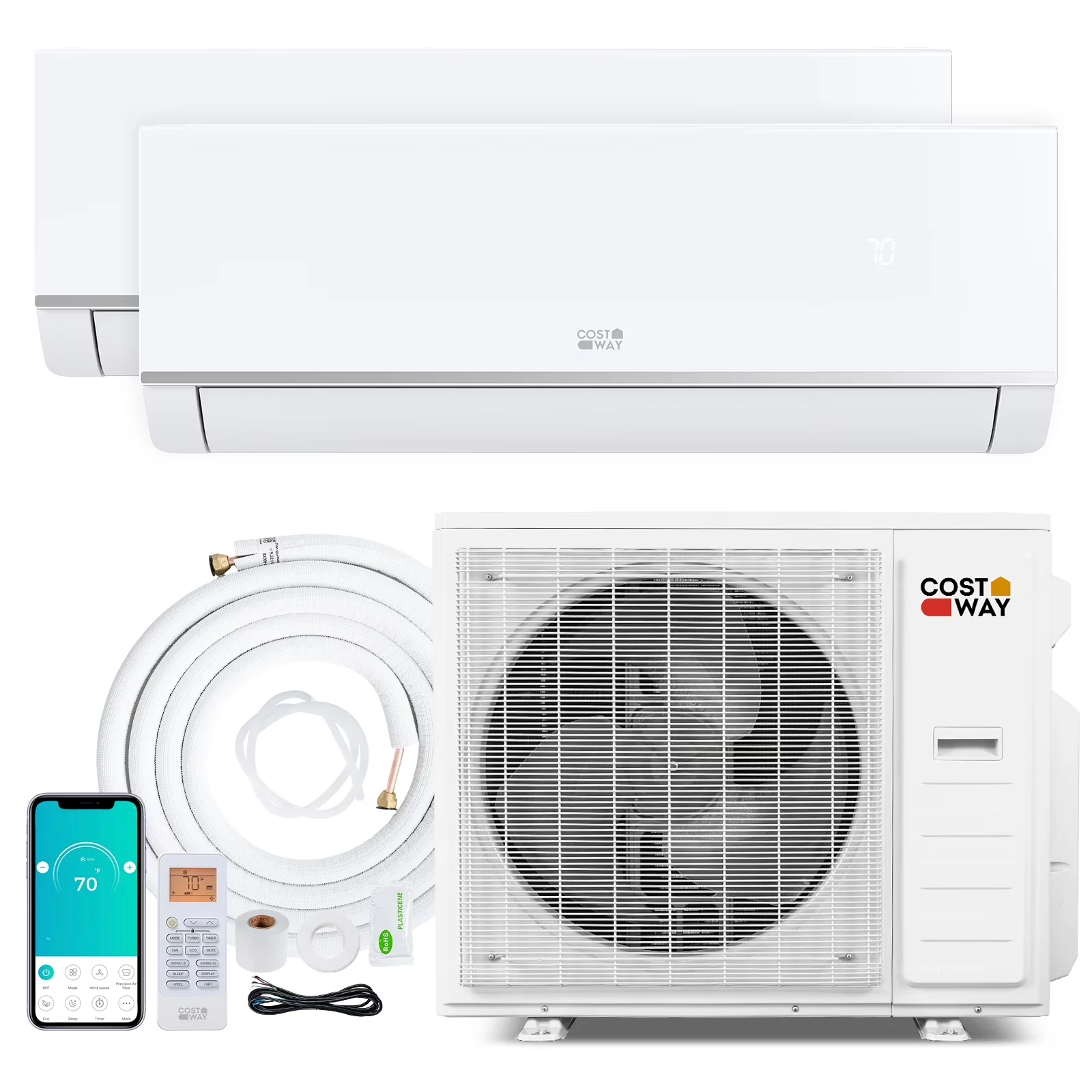 Innovative Air Conditioner with 20000 BTU, Timer, 23 SEER2 - White Blast Model 7A0696