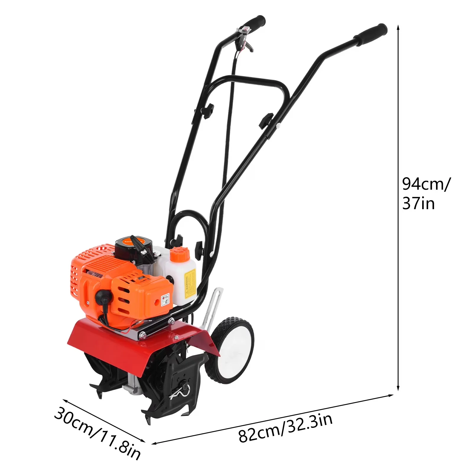 Trillers Cultivator Classic with 52cc 3HP 2-Stroke Engine, Compact Design - Model D748CA
