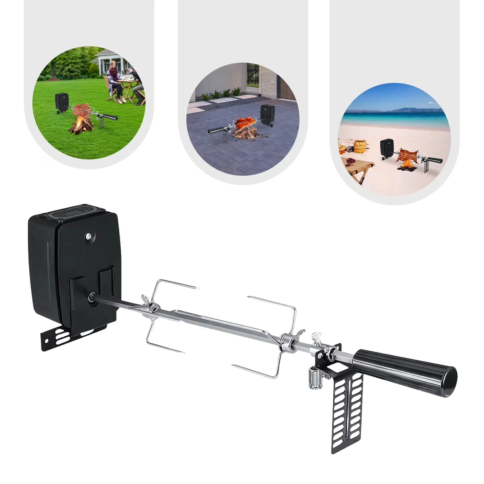 Modern Combo Grill with Barbecue Rack - 2-3RPM - Built to Last Model 88CE57