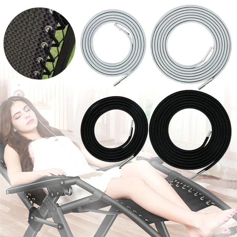 Patio Chair Durable with 4Pcs Zero Gravity Replacement Cord Laces for Garden - Model 37B12D