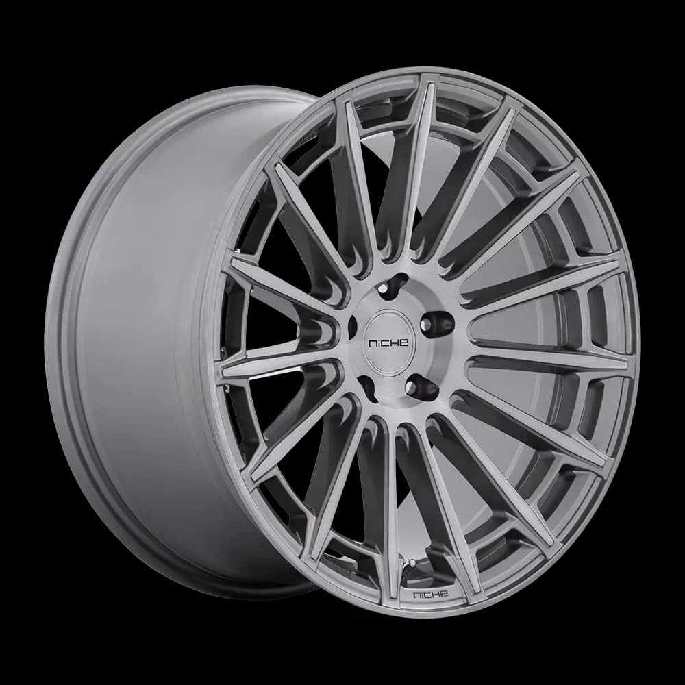 Classic Wheels And Rim with M276209033+38, +38, 5X4.25 bolt pattern - Silver Cast Aluminum Model 3E8BC5