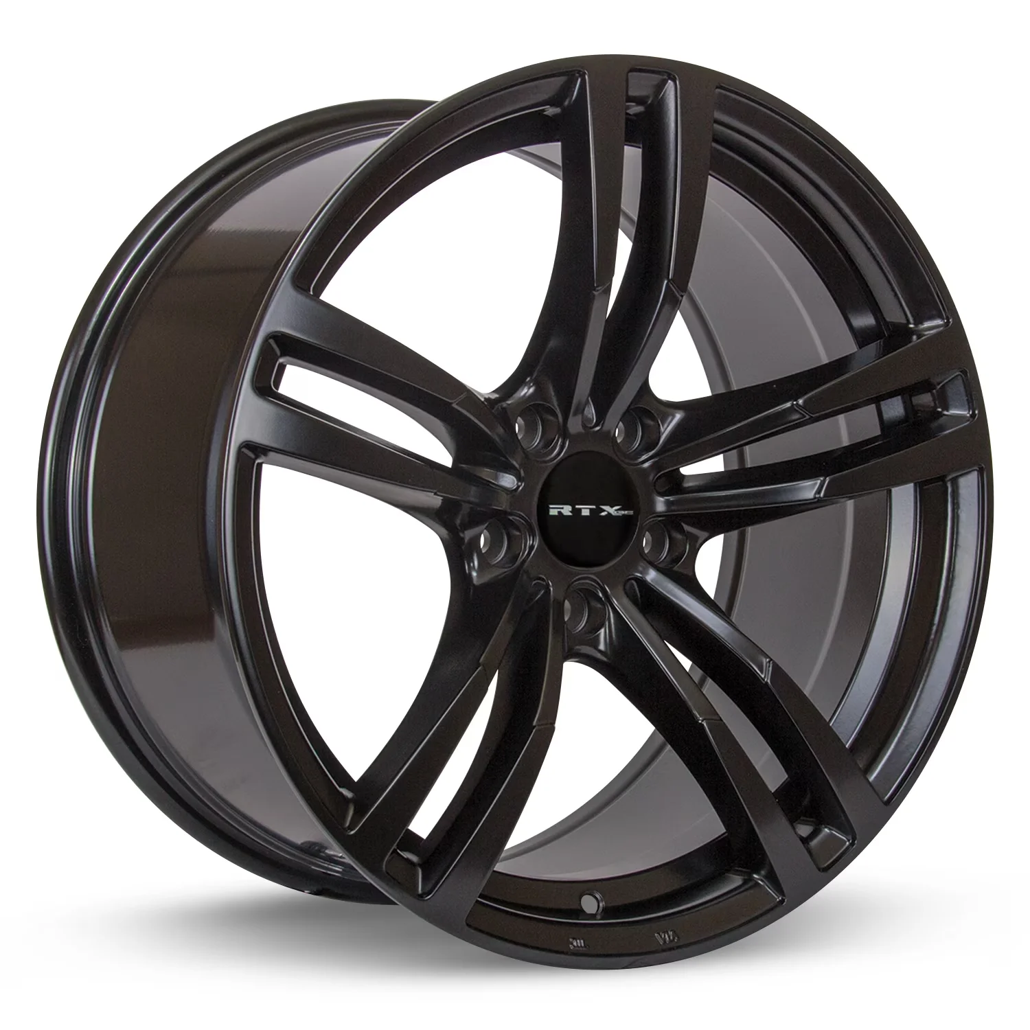 Wheels And Rim Efficient with Split Spokes, Lug Pattern: 5x112, Diameter: 17 - Alloy, Aluminum Alloy Satin Black Model 8C0475