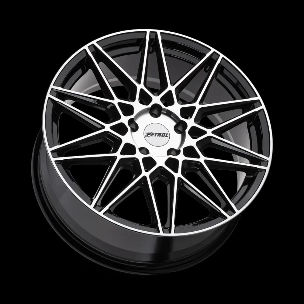 Compact Wheels And Rim with Bolt Pattern: 5x4.5, Offset: 40mm, Size: 17x8 - Aluminum Black Model DC0F90
