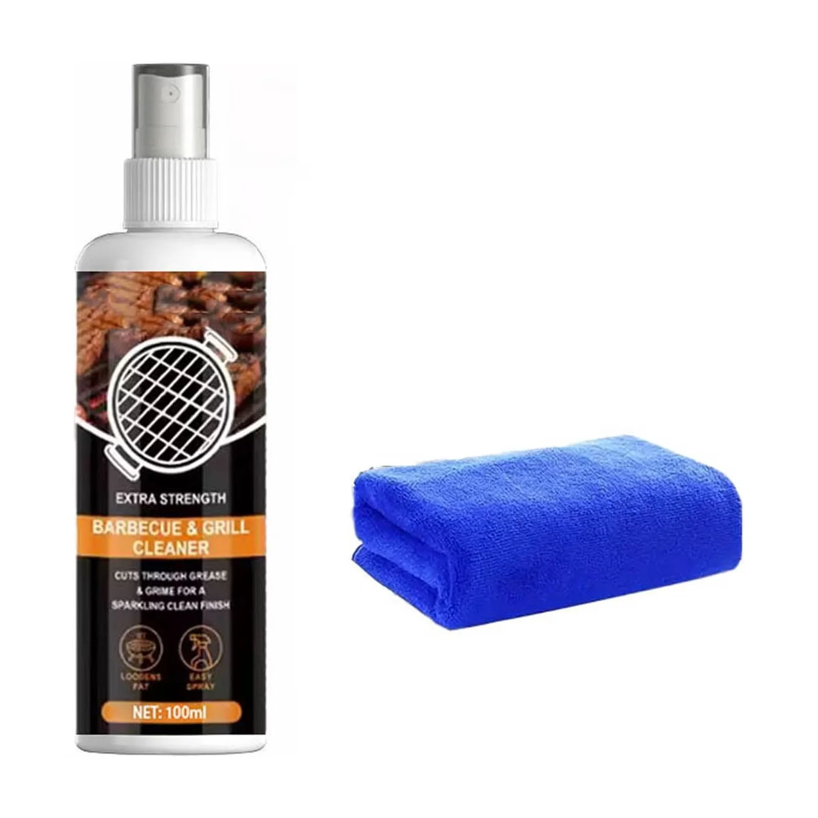 Efficient Combo Grill with Barbecue Cleaning Agent, 3.4 fl oz Heavy Oil Stain Remover - Model B36D36