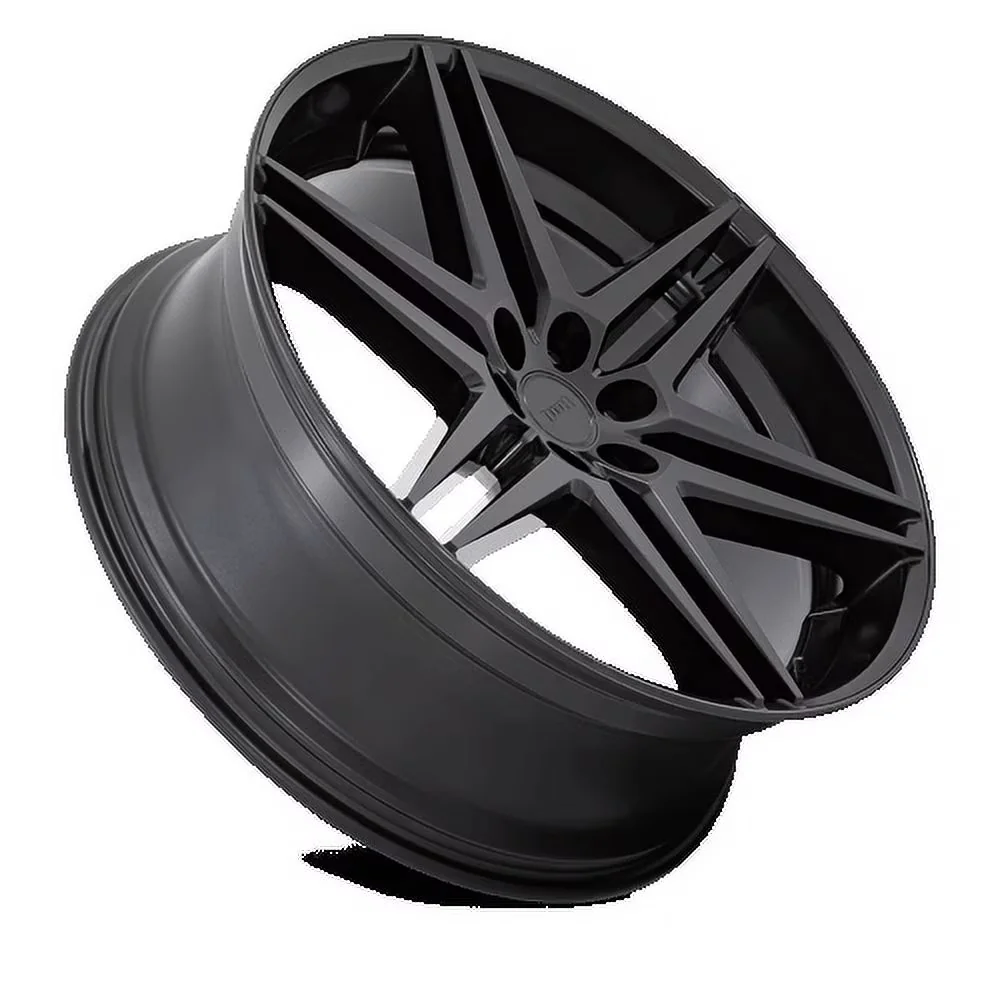 Wheels And Rim Modern with One-Piece Construction, +25 - All Matte Black Cast Aluminum Model 56B72A