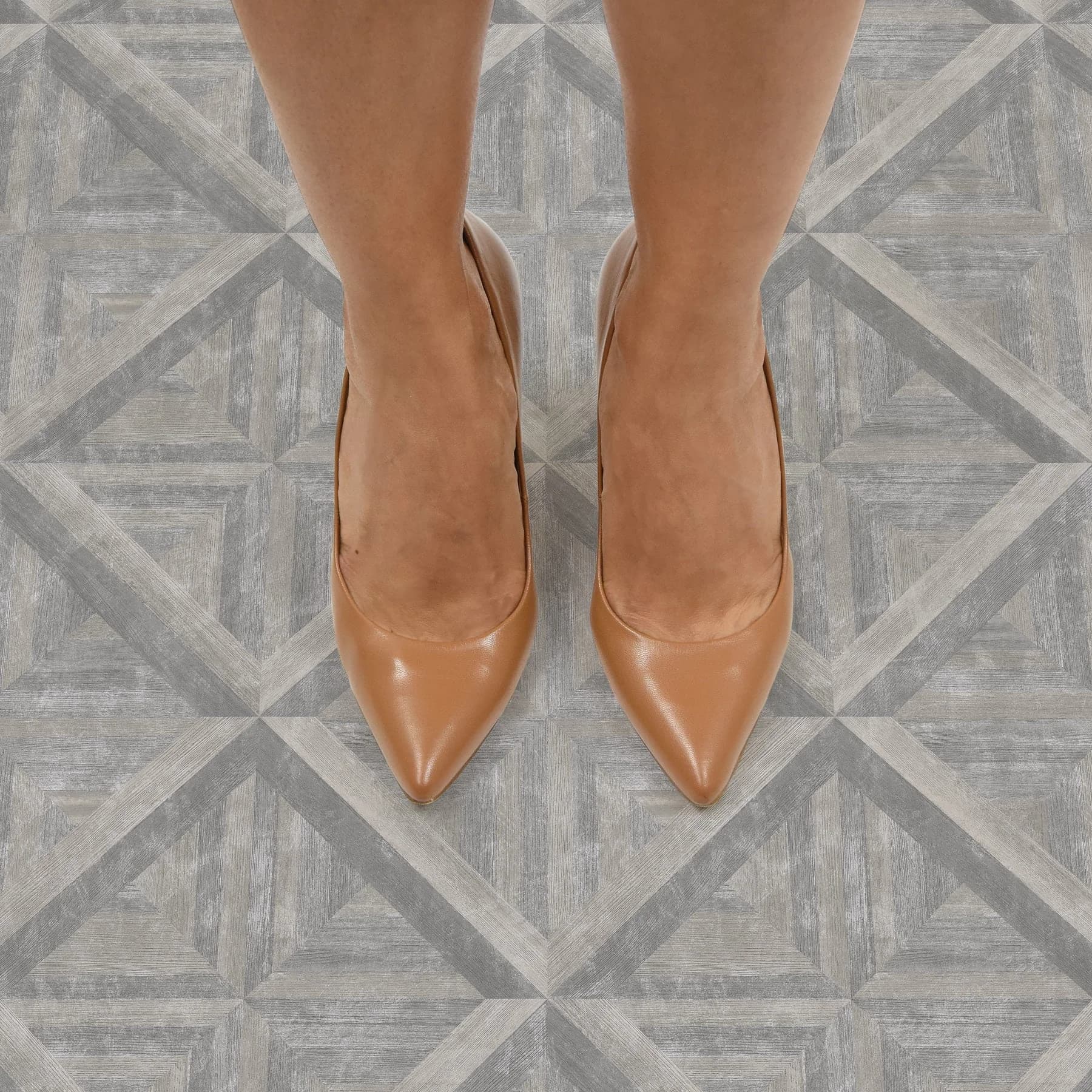 Versatile Grey Vinyl Flooring Vinyl Plank Flooring with Water-Resistant, Virgin vinyl material, Weighs 5.5 pounds - Virgin Vinyl Grey Model 872C36