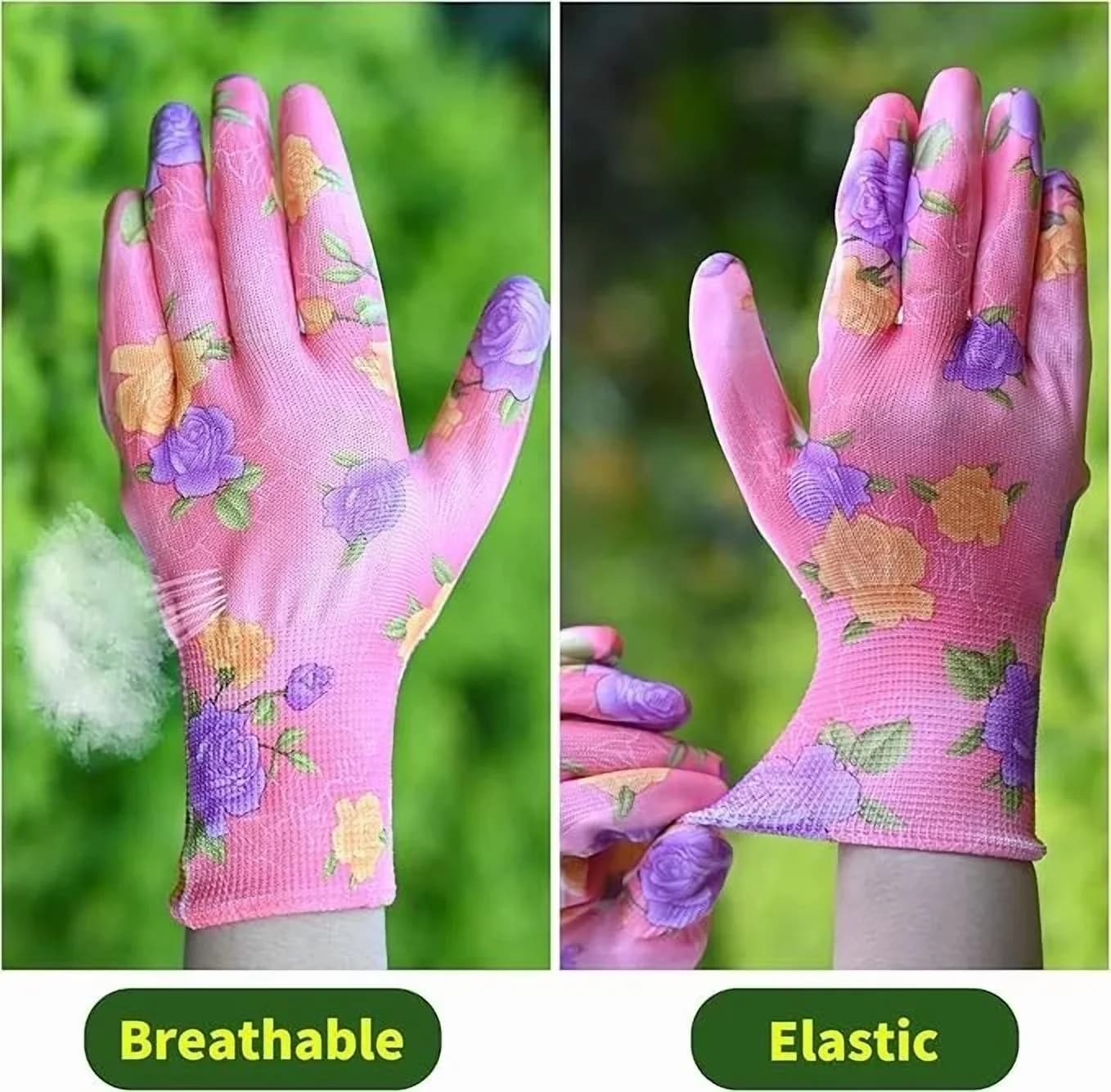 Reliable Protective Equipment with 3 Pairs Garden Gloves - Nitrile - Standard Series Model FBF65A