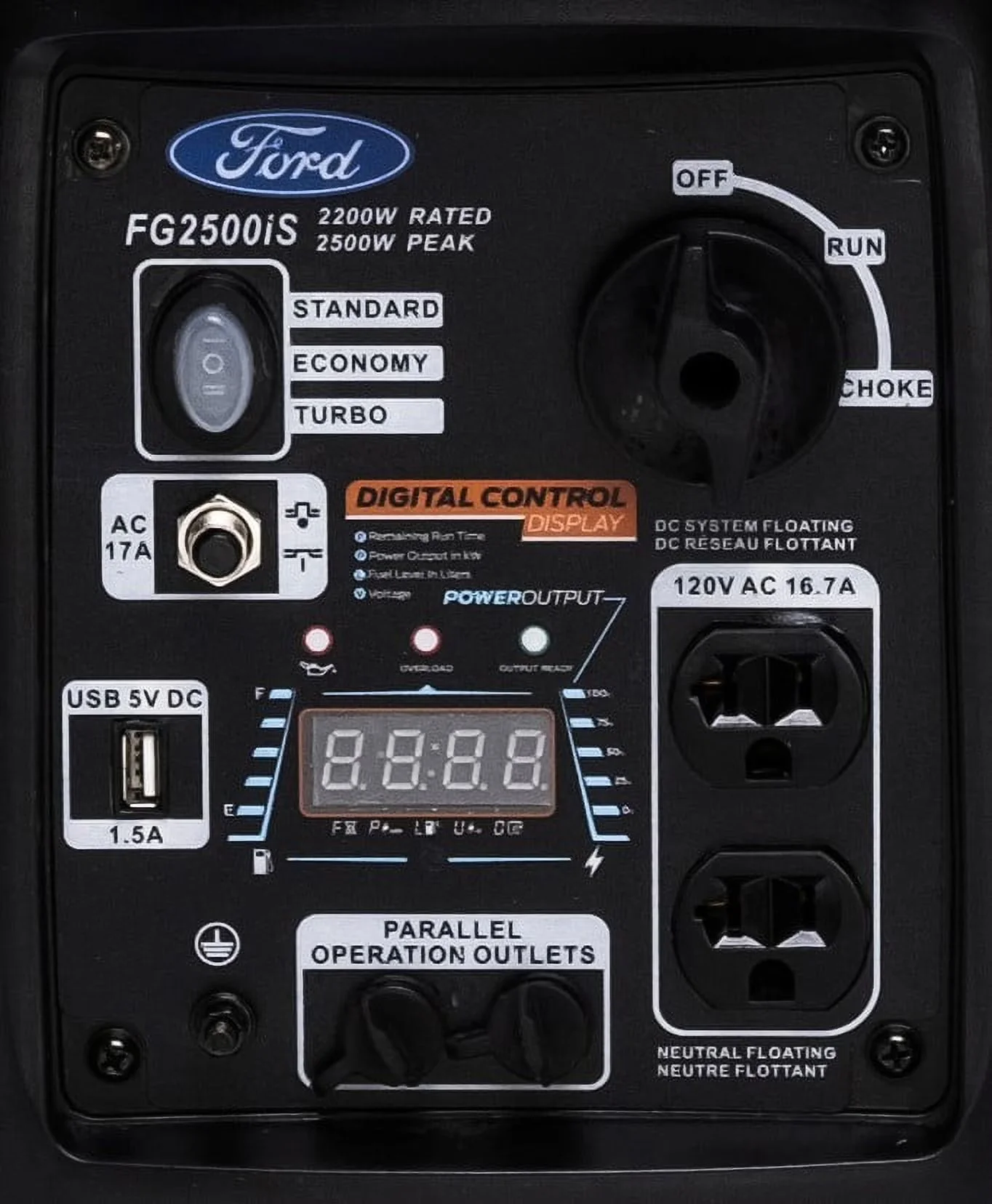 Classic Generator with 2500W, Hour Meter, Low Oil Shutdown - 500 - Contemporary Style Model 32B9B3