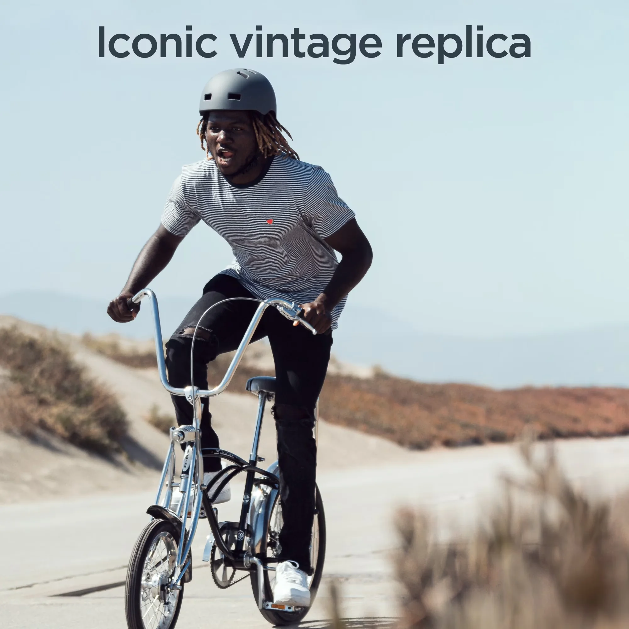 Innovative Cruiser Bike with Adjustable Seat Height, Single Speed, Classic Coal Krate - Black Model 8D0133