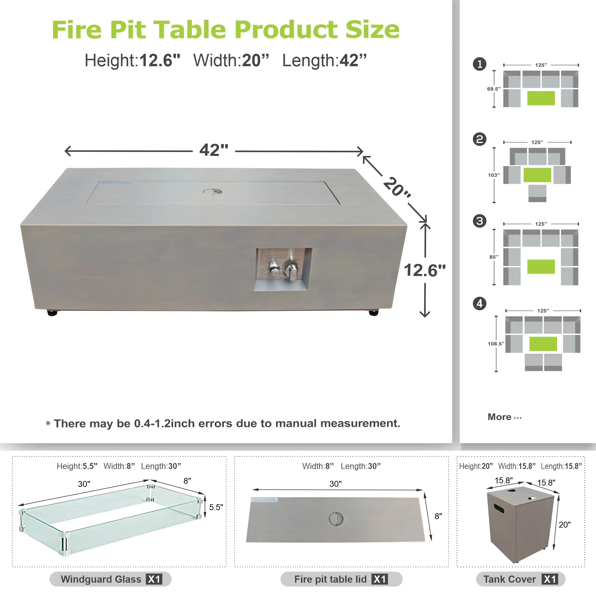 Outdoor Heating Essential with 50000 BTU, Adjustable Flame - Steel Gray Model EF1711