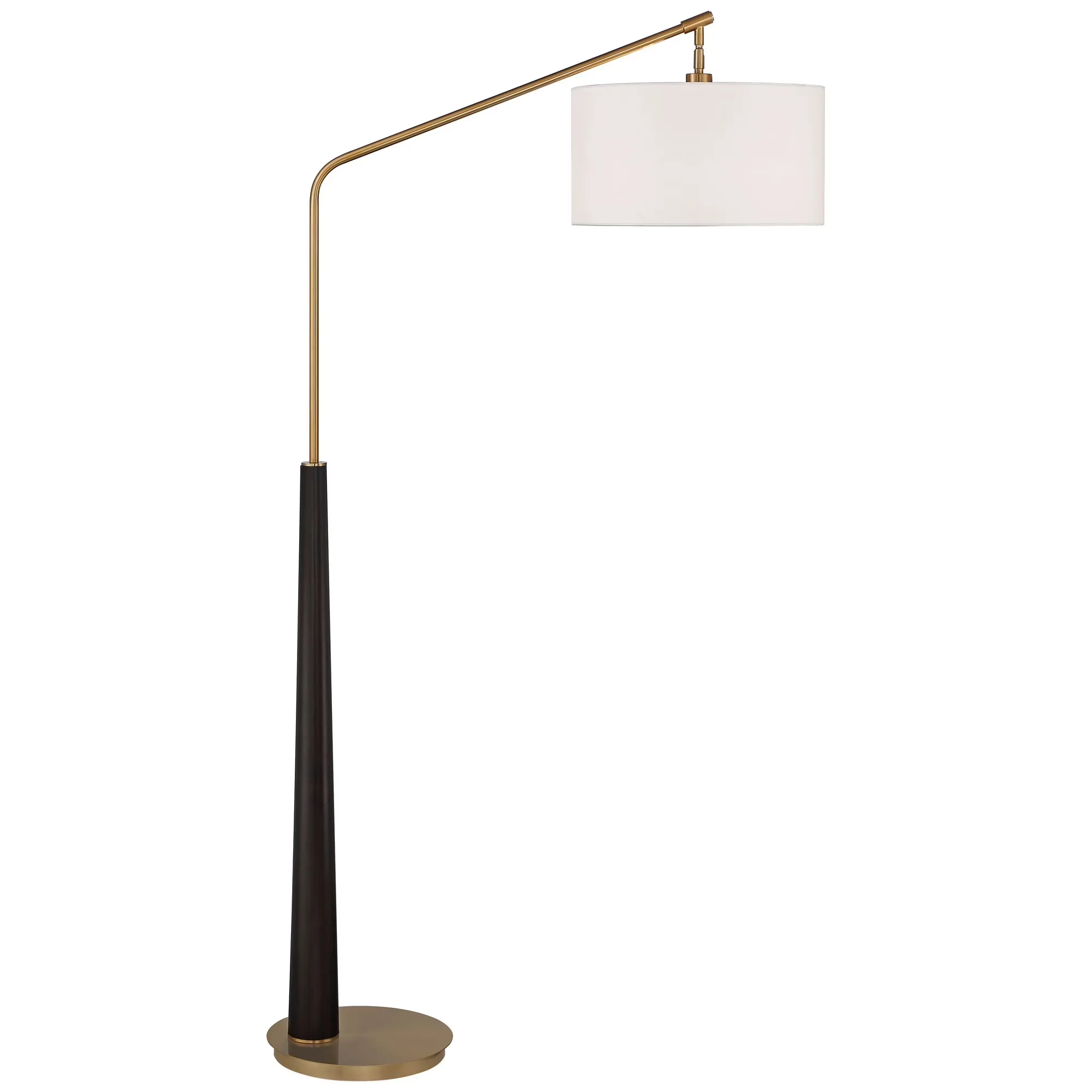 Durable Floor Lamp with Incandescent, Transitional - Black Metal for Living Room Model FED1EA