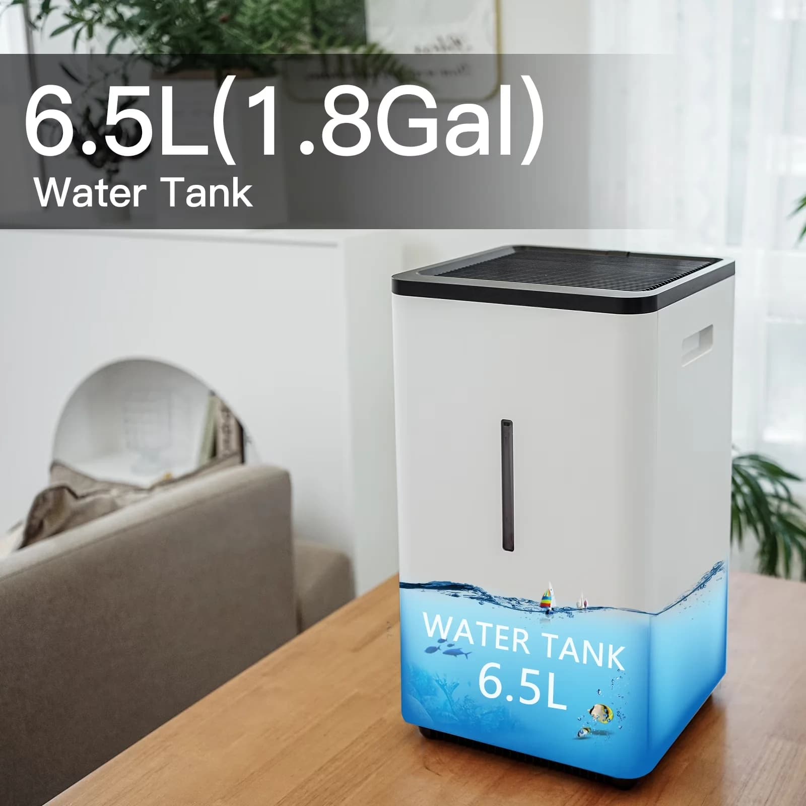 Premium Humidifier with 30W, Timer, Evaporative Humidifiers - White for Multiple Applications Model AE1CA6