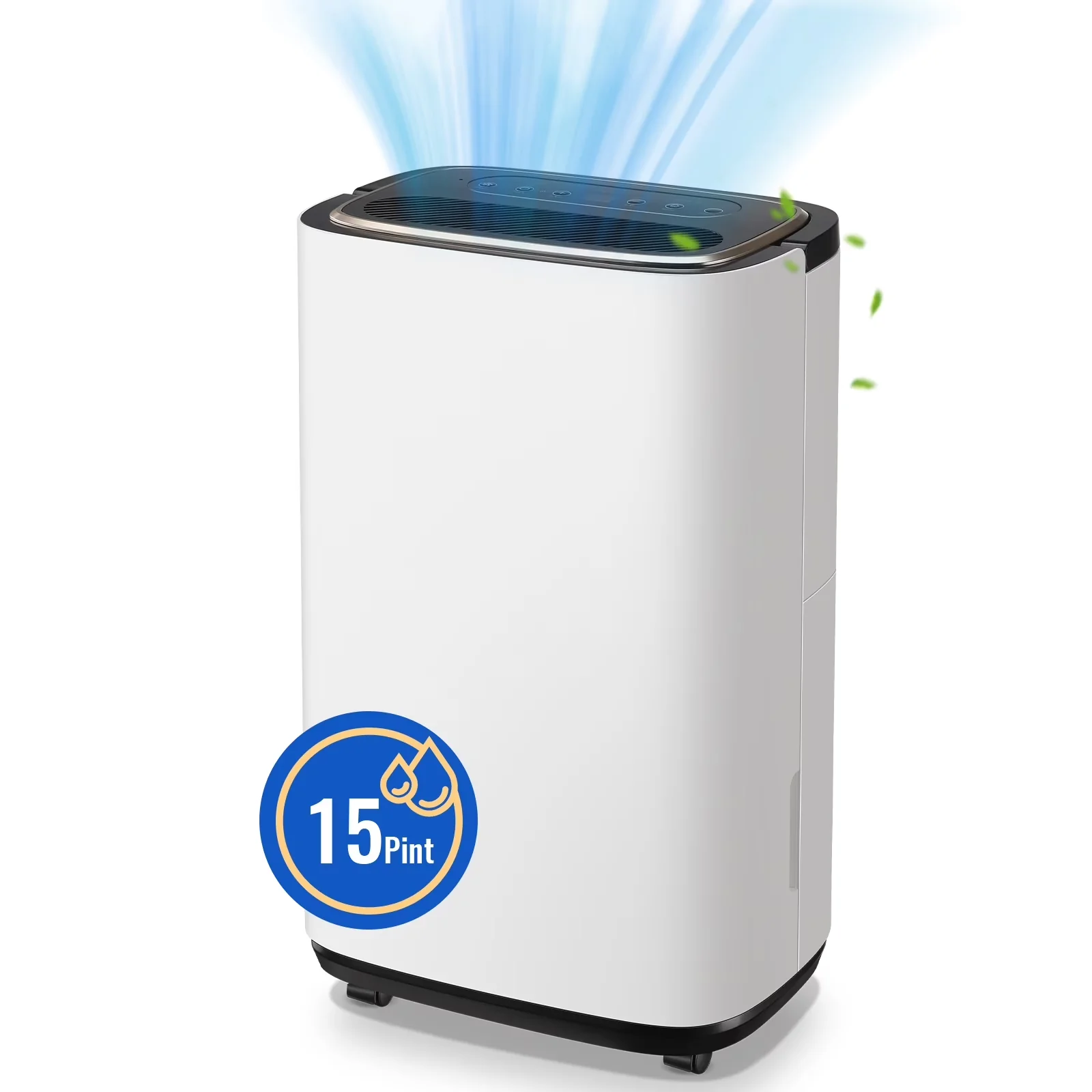 Dehumidifier Classic with Automatic Defrost Control, Dehumidifiers 15 Pints Max - White for Home Model DC69A6