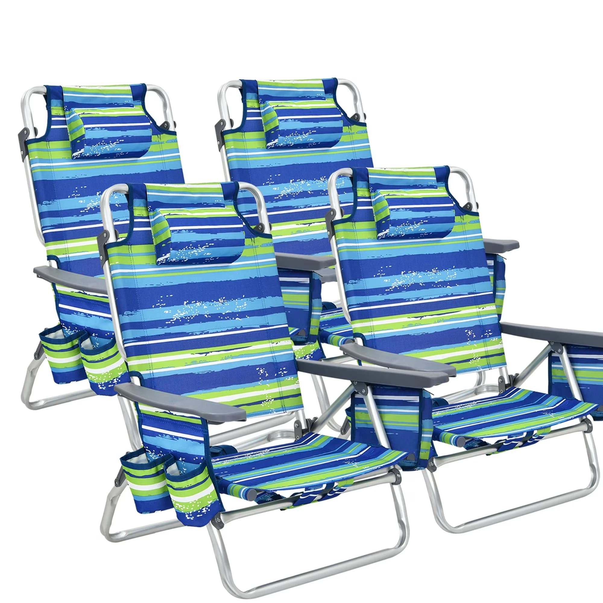 Beach Chair Innovative with Waterproof, Folding, Adjustable - Blue for Daily Use Model C3A961
