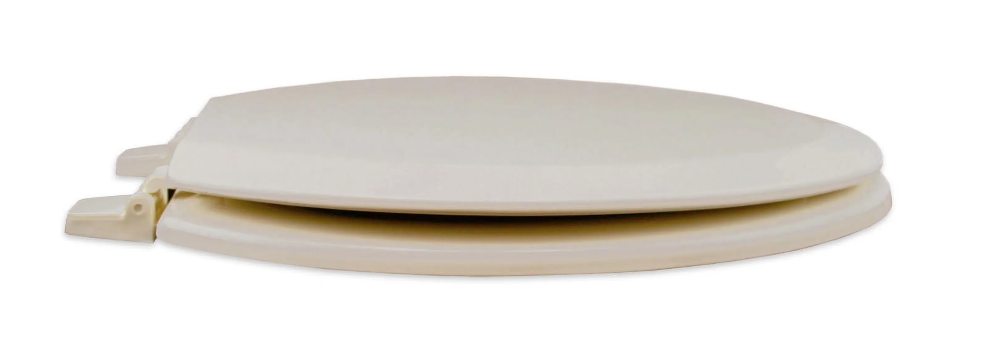 Essential Toilet Seats And Lid with Adjustable, Adjustable Hinge, Clean with Warm Soapy Water - Wood Beige Model D366AE