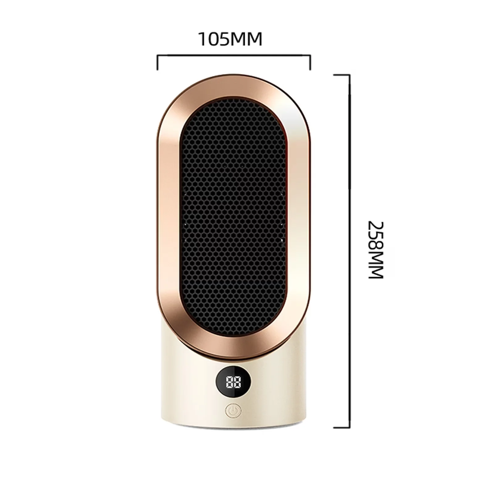 Quality Portable And Electric Space Heater with 1500W, Automatic Shutoff, Child Lock - White Model 00D82A