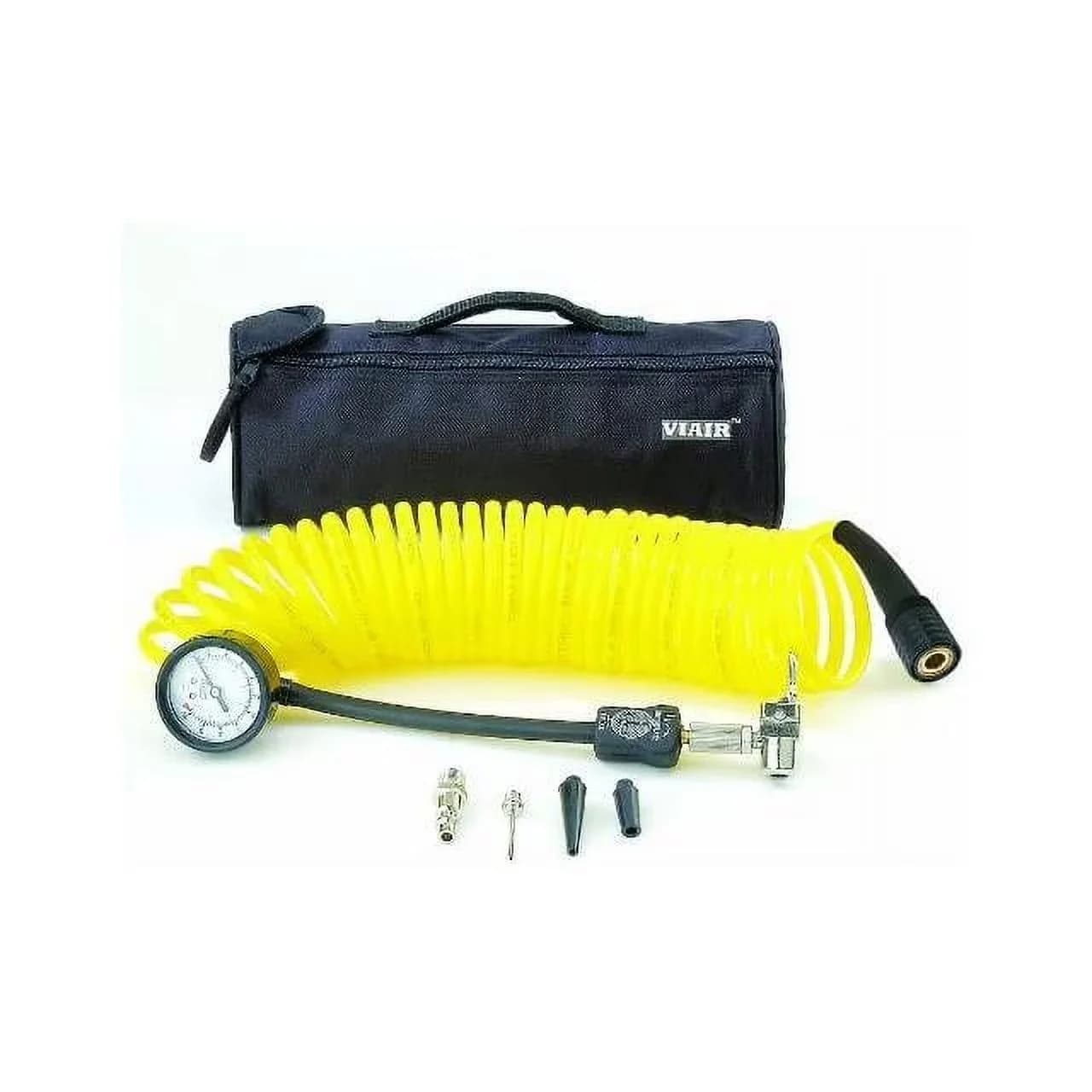 Sleek Air Tools Compressor with Adjustable, 100 PSI 5-in-1 Deflator/Inflator - Nylon Yellow Model 327A59