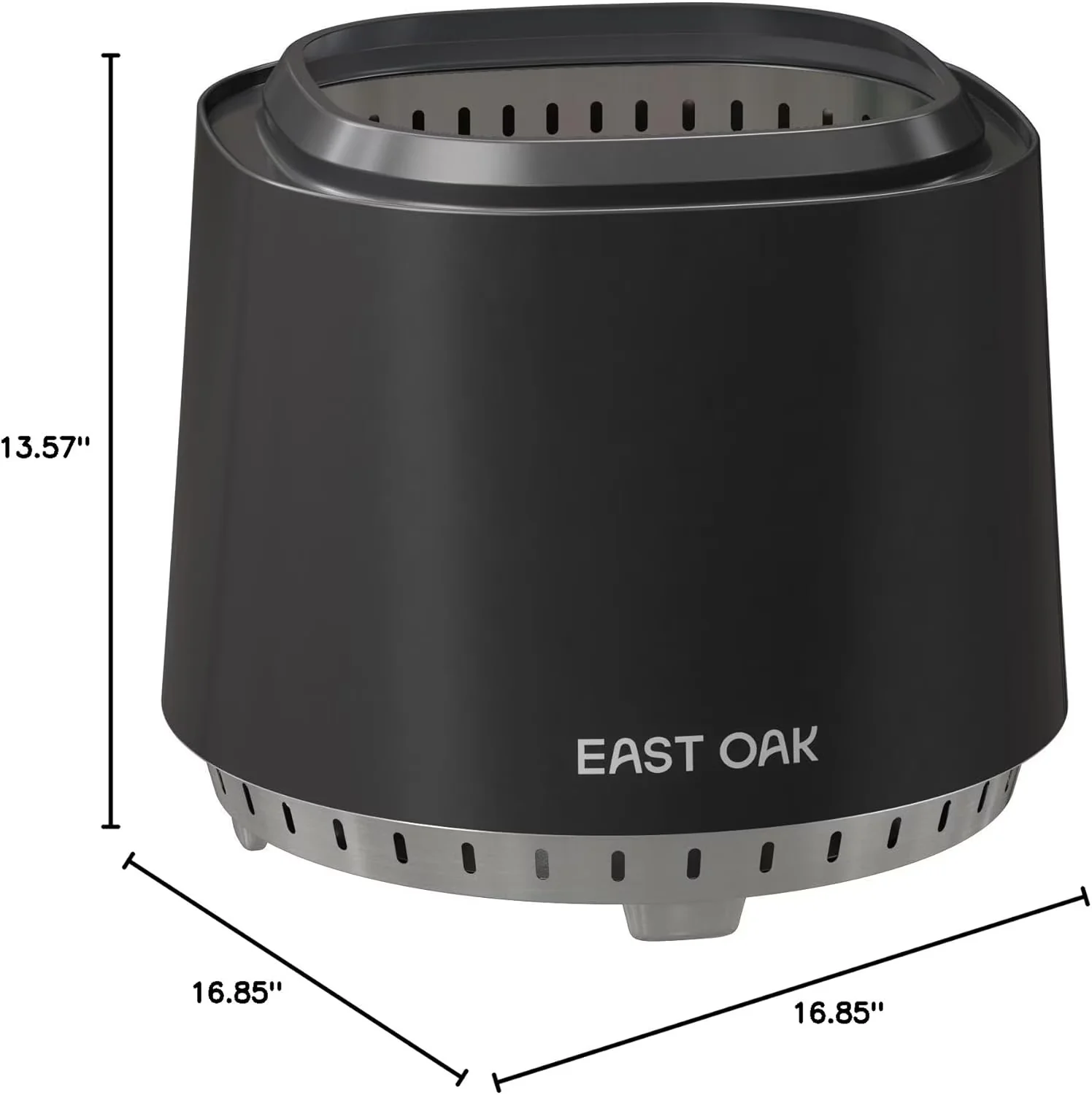 Outdoor Heating Essential with Smokeless - Stainless Steel Black - Ergonomic Design Model 9BAFD3